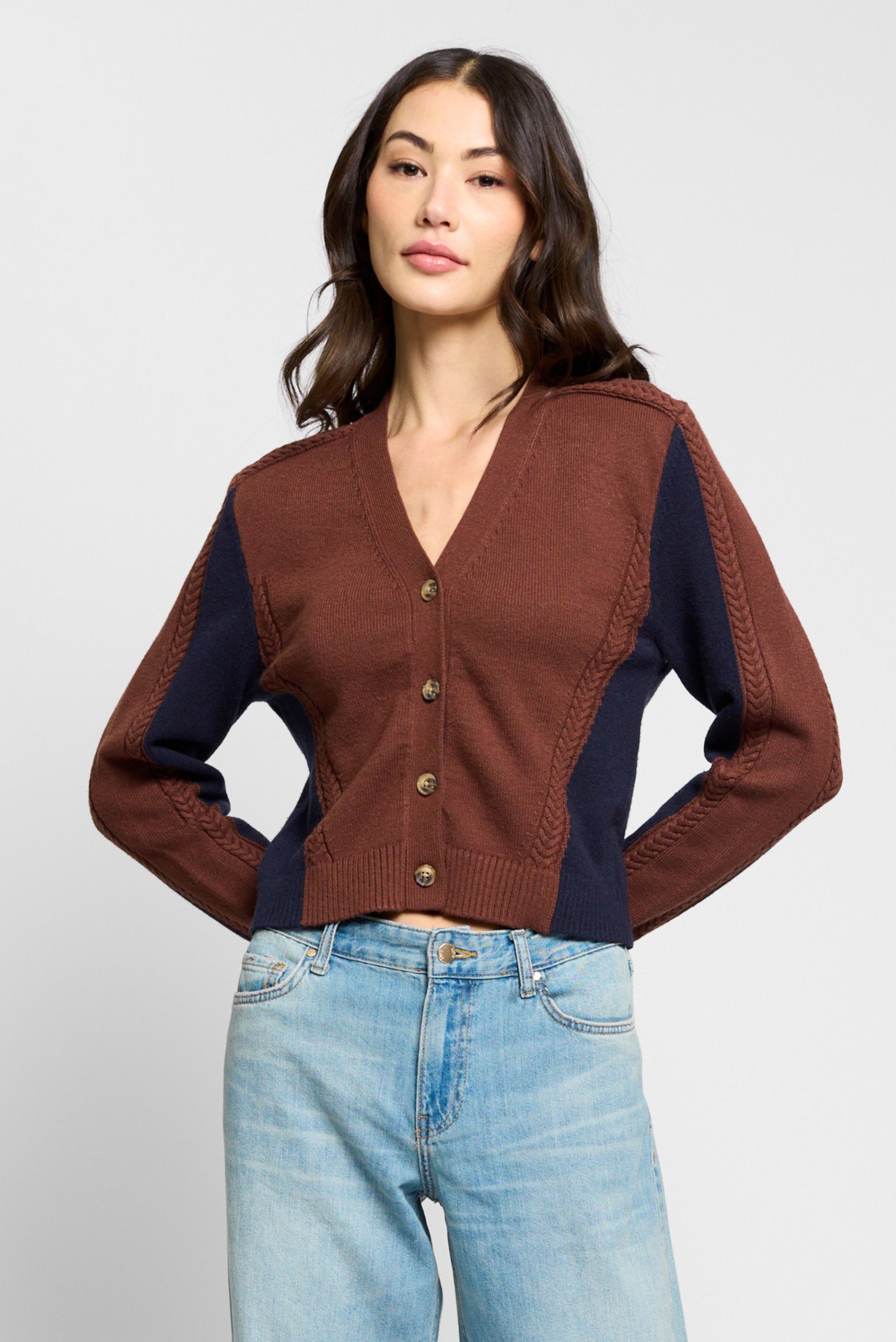 Isla Colorblocked Cardigan