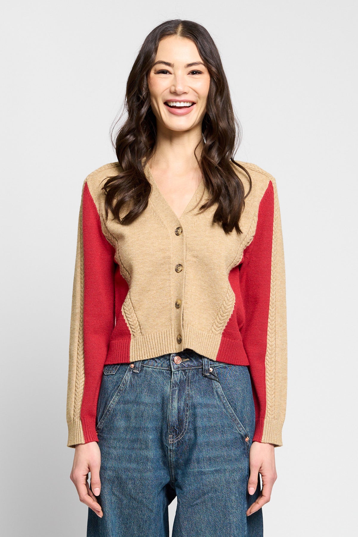 Isla Colorblocked Cardigan