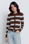 Quinn Striped Sheer Button Up