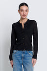 Sienna Sheer Isla Button Up Collared Sweater