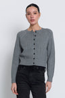 Scarlet Lace Trim Cardigan
