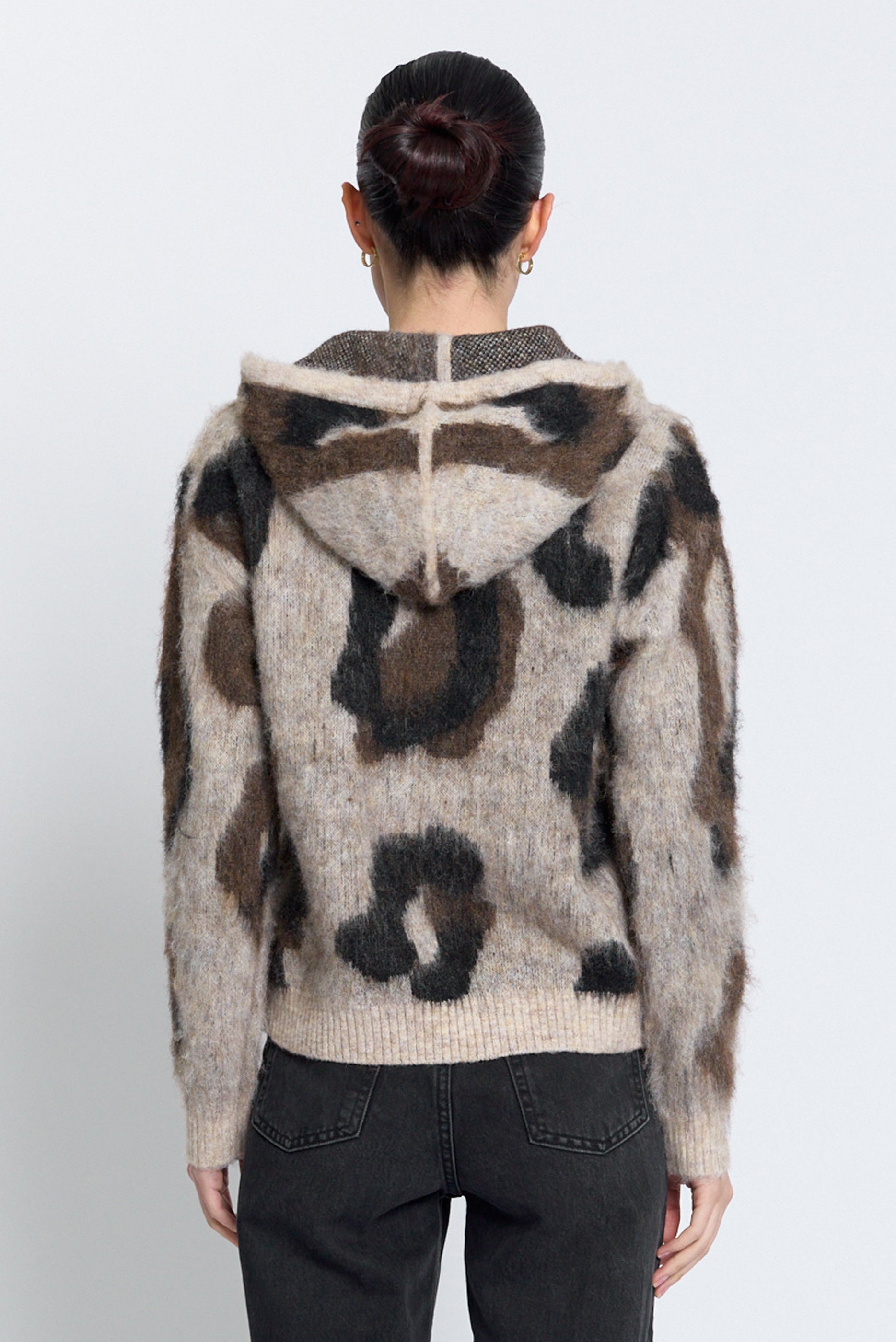 Noa Oversized Leopard Hoodie