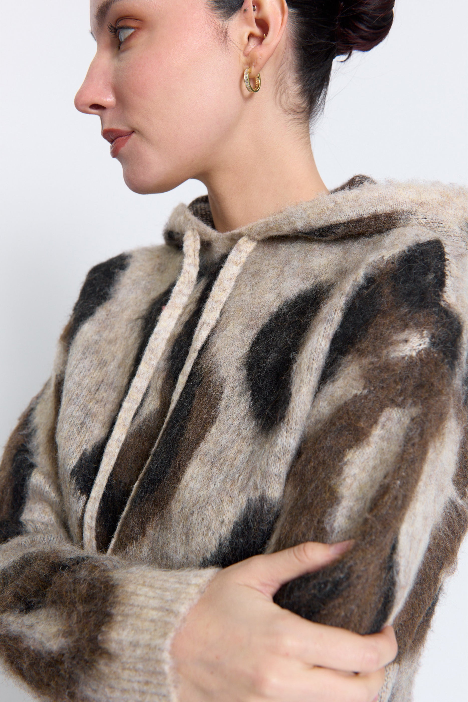 Noa Oversized Leopard Hoodie