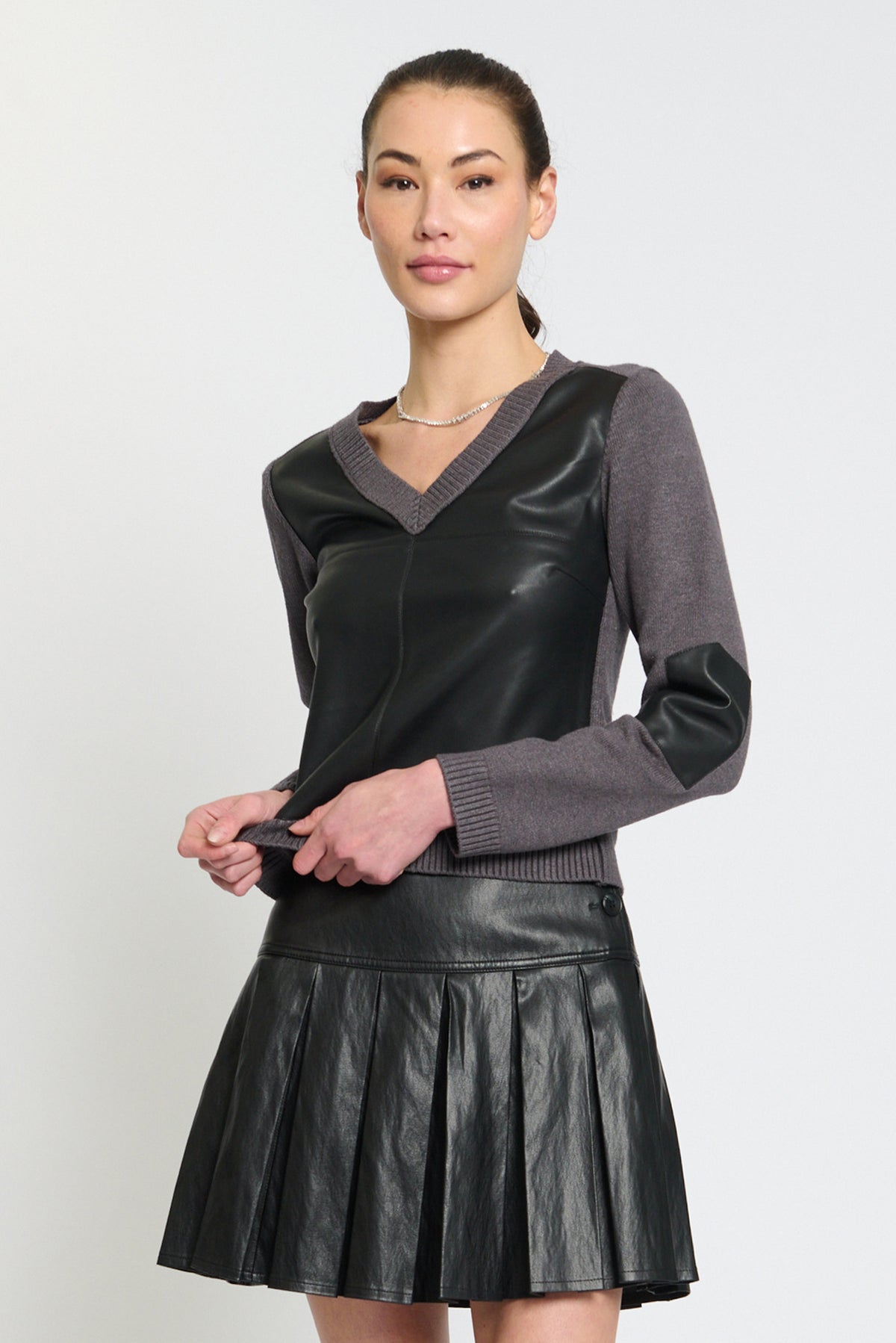 Avery Vegan Front Sweater