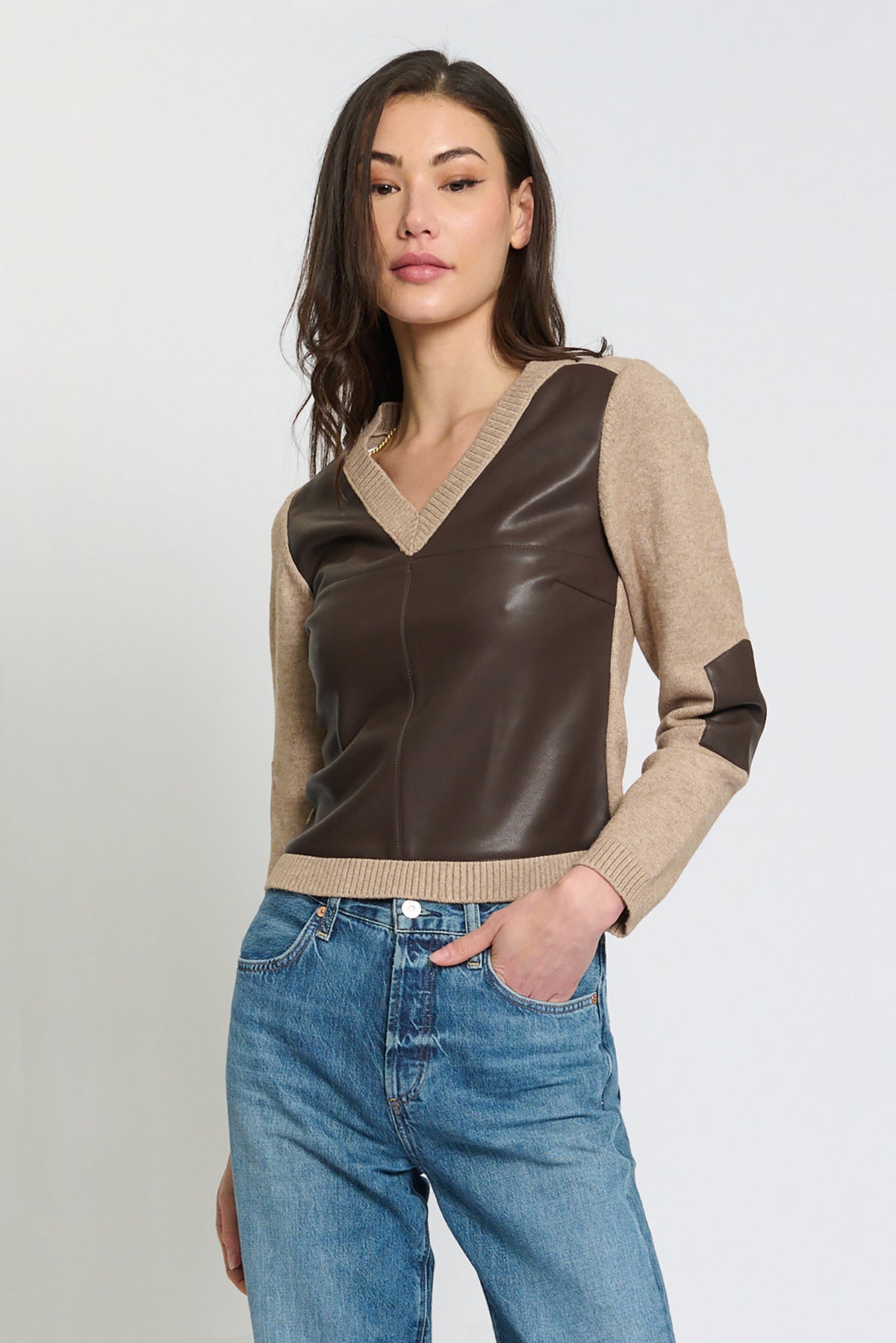 Avery Vegan Front Sweater