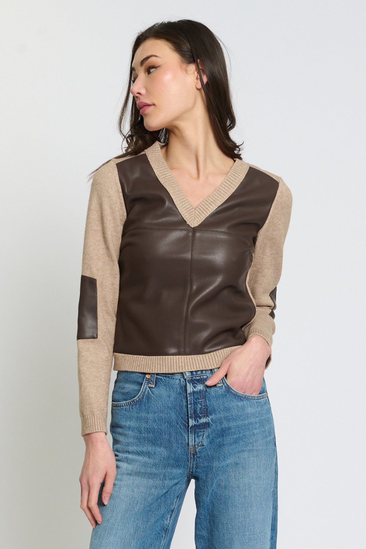 Avery Vegan Front Sweater