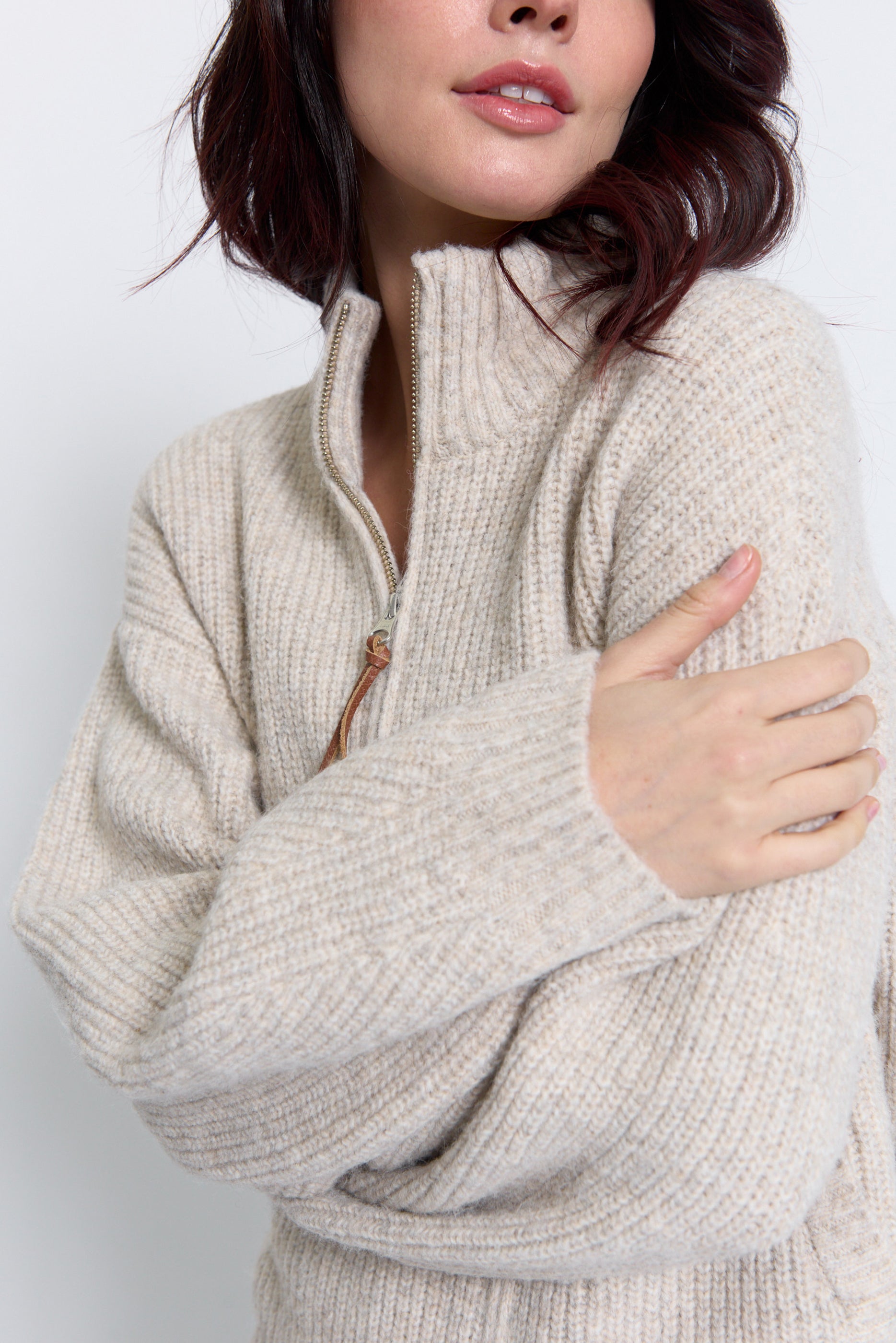 Vesper Oversized Chunky Double Full Zip