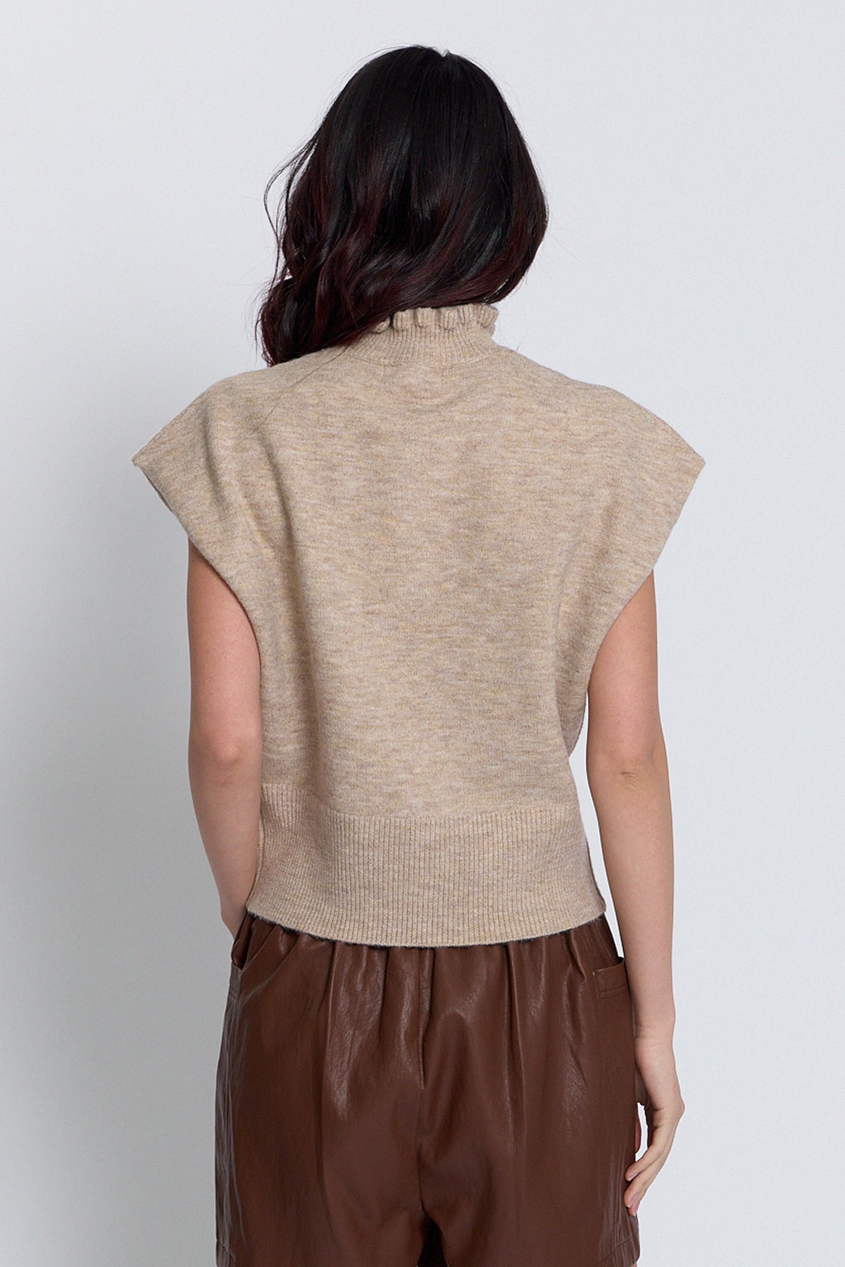 Kate Ruffled Collar Dolman Sweater