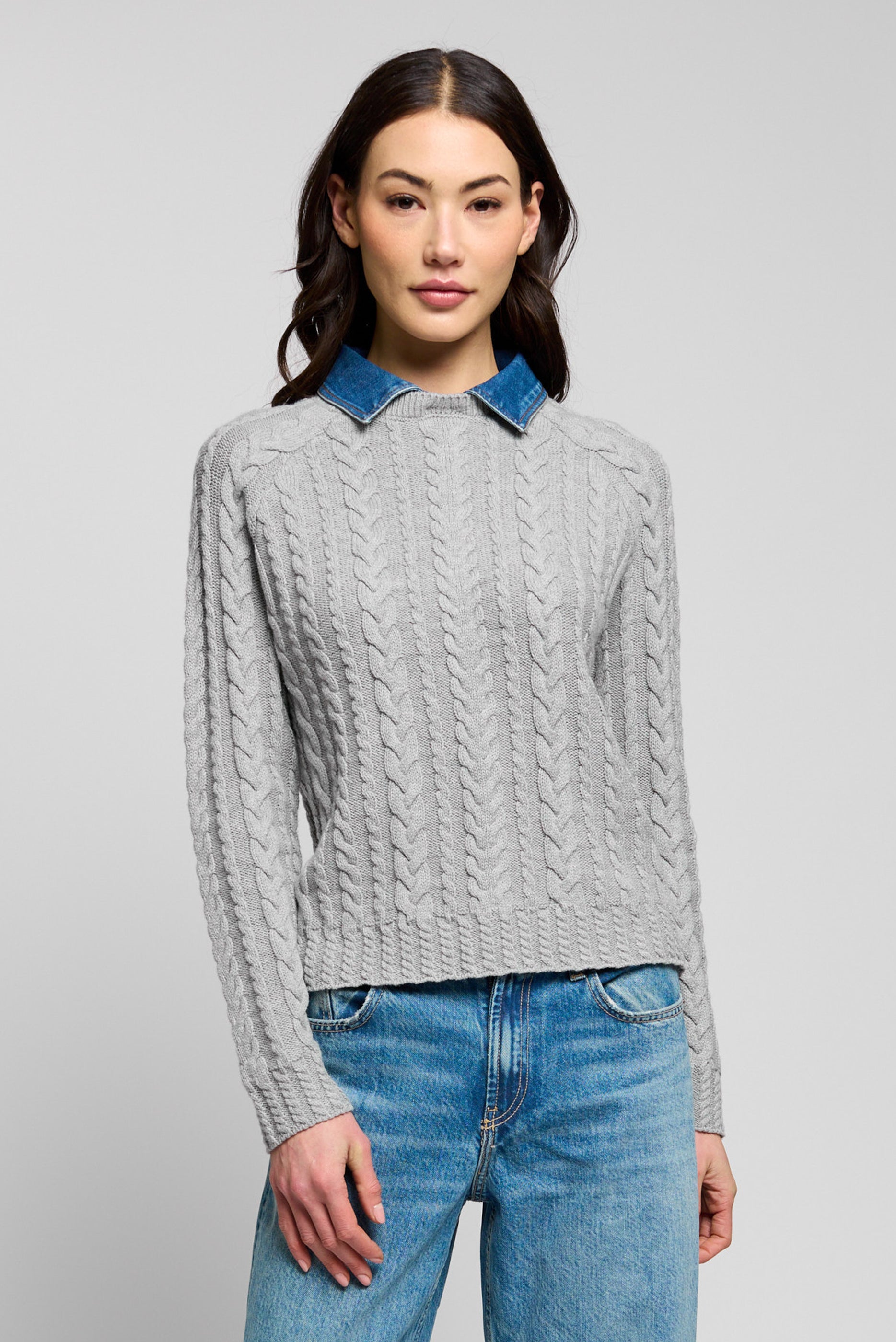 Nash Denim Collar Sweater