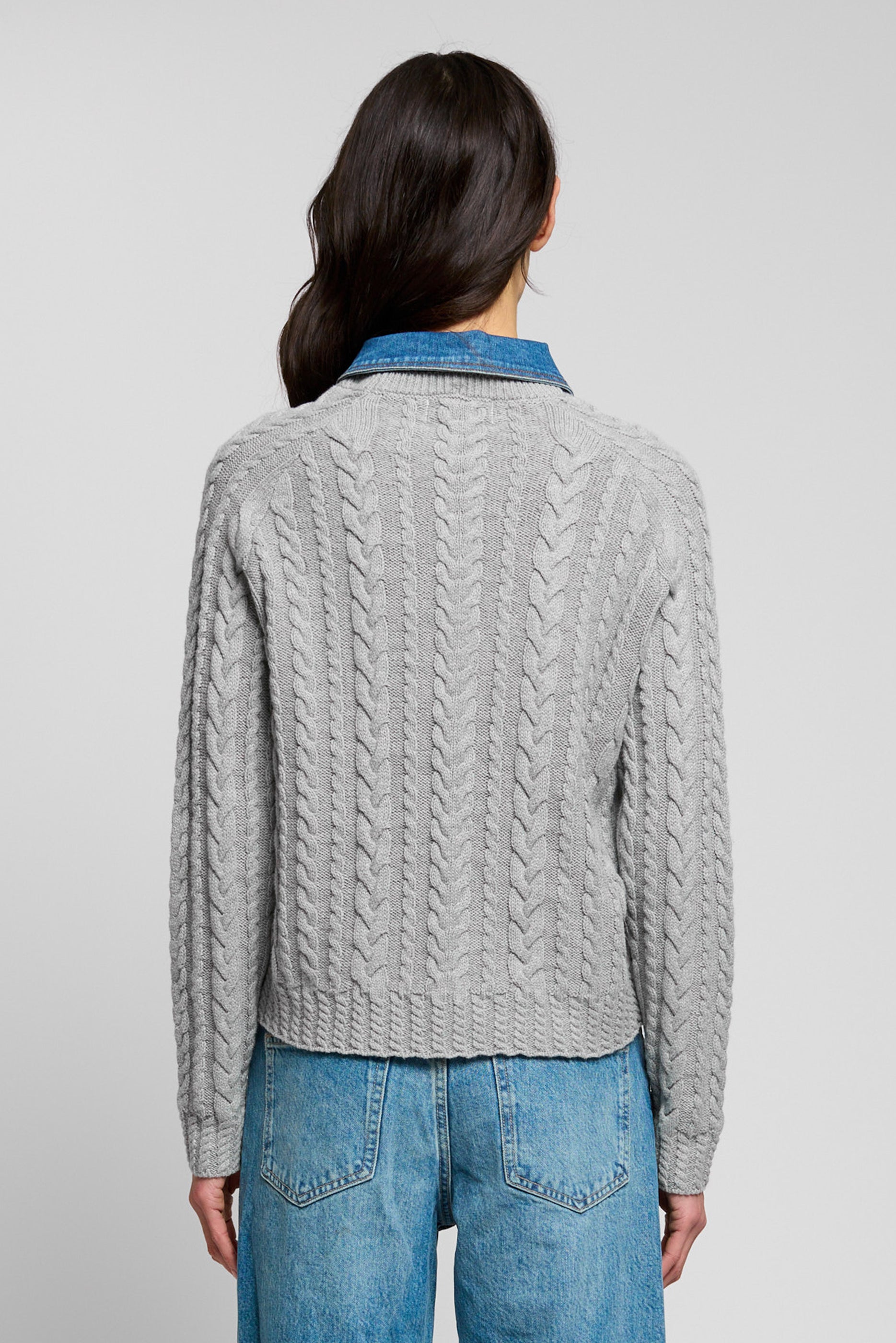 Nash Denim Collar Sweater