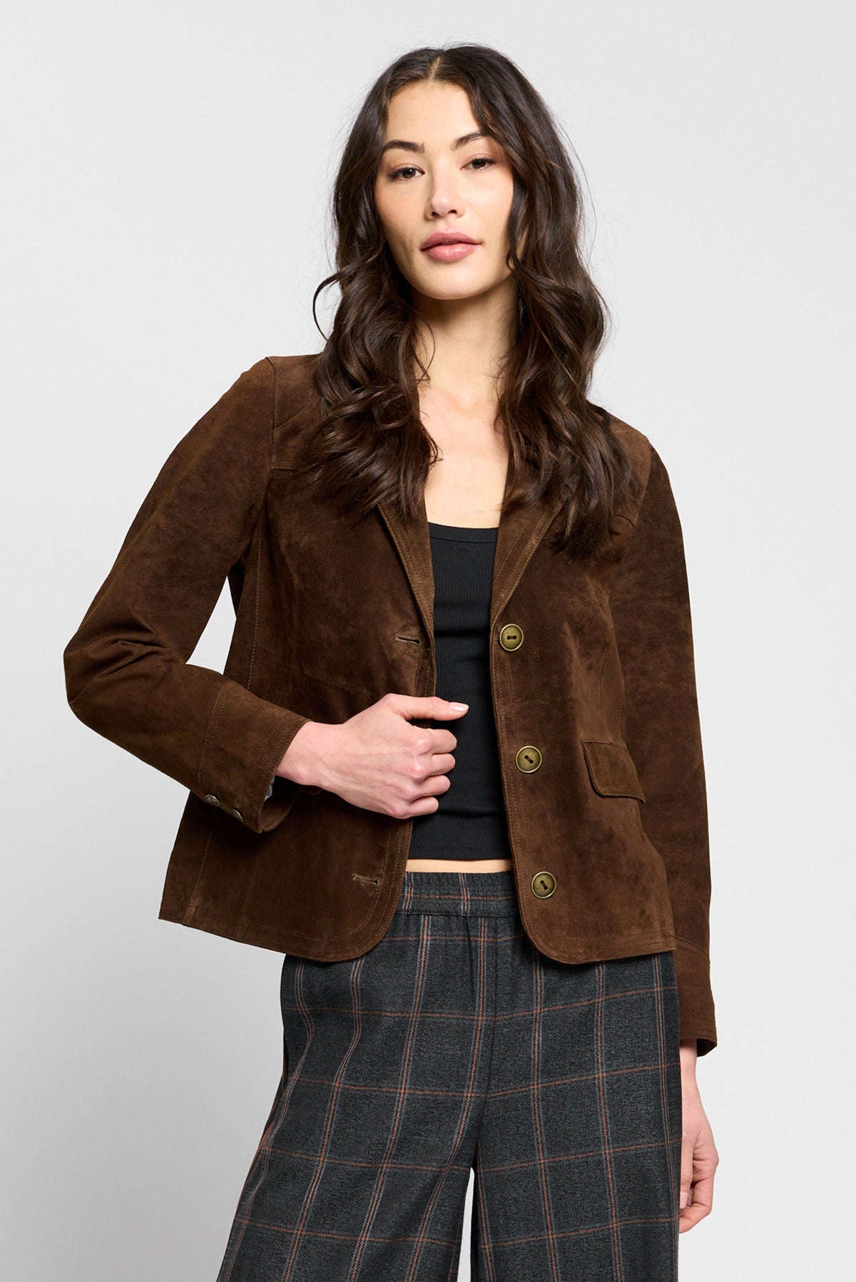 Vesper Genuine Suede Blazer