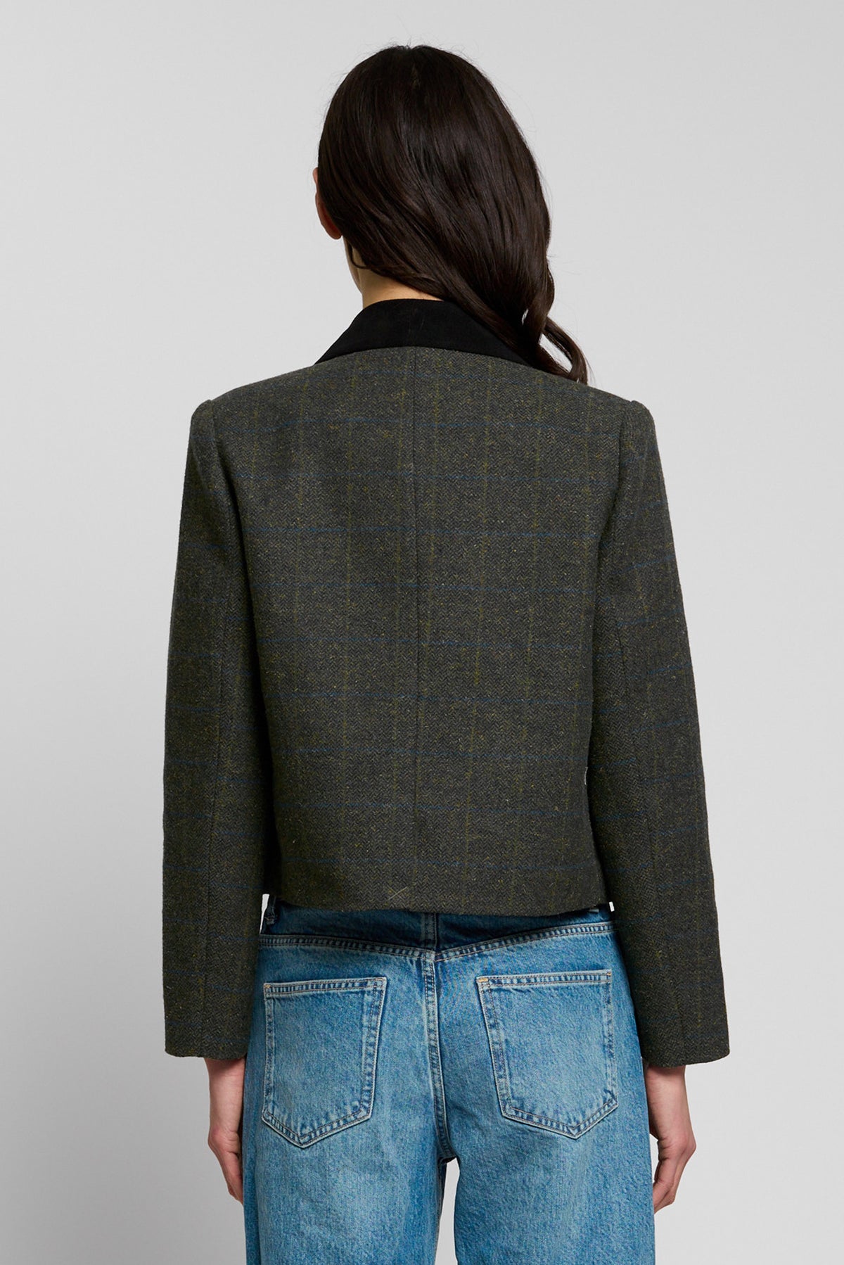 Asher Four Pkt Donagel Tweed Dickie Jacket