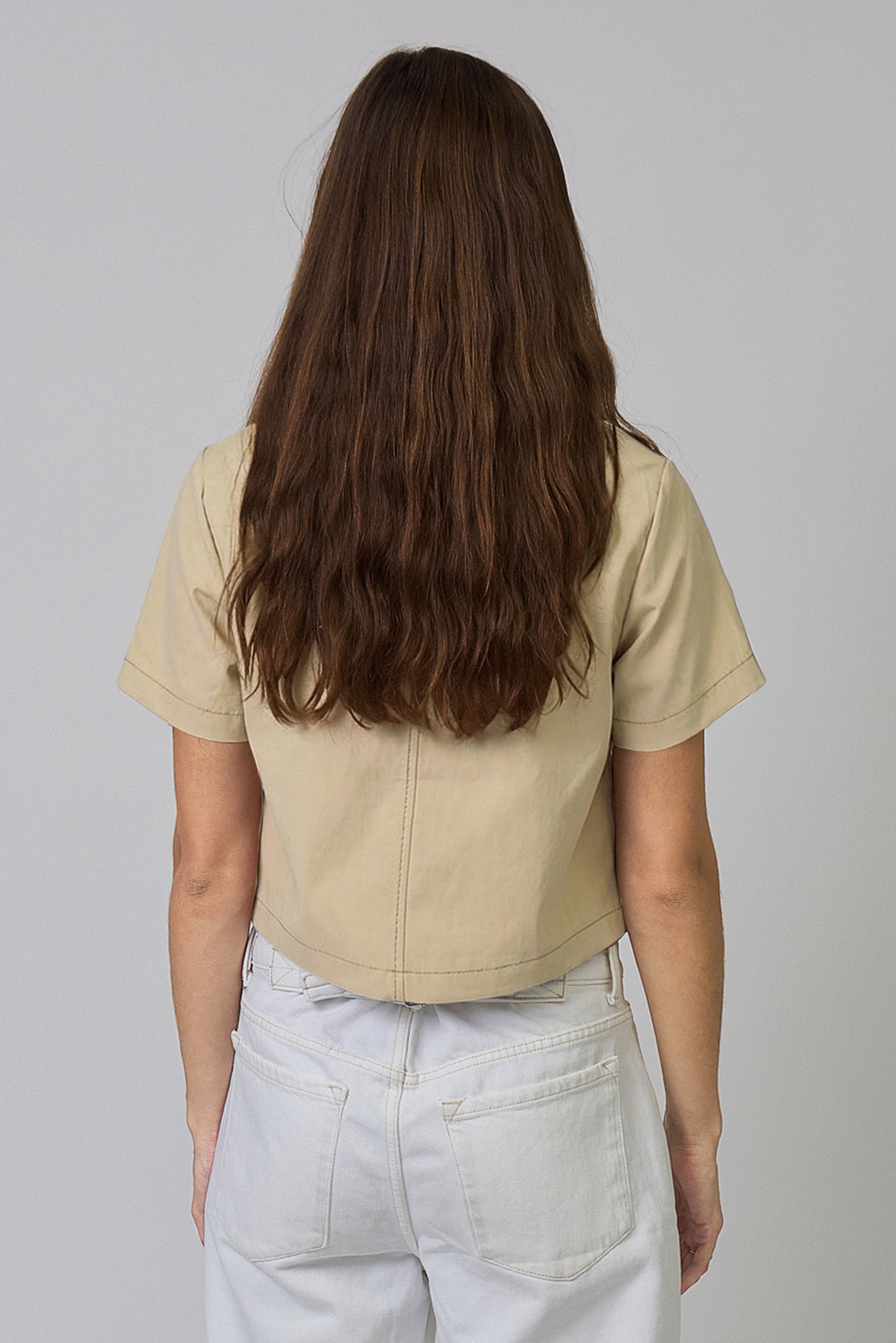 Quinn Short Sleeve Vegan Cropped Jacket