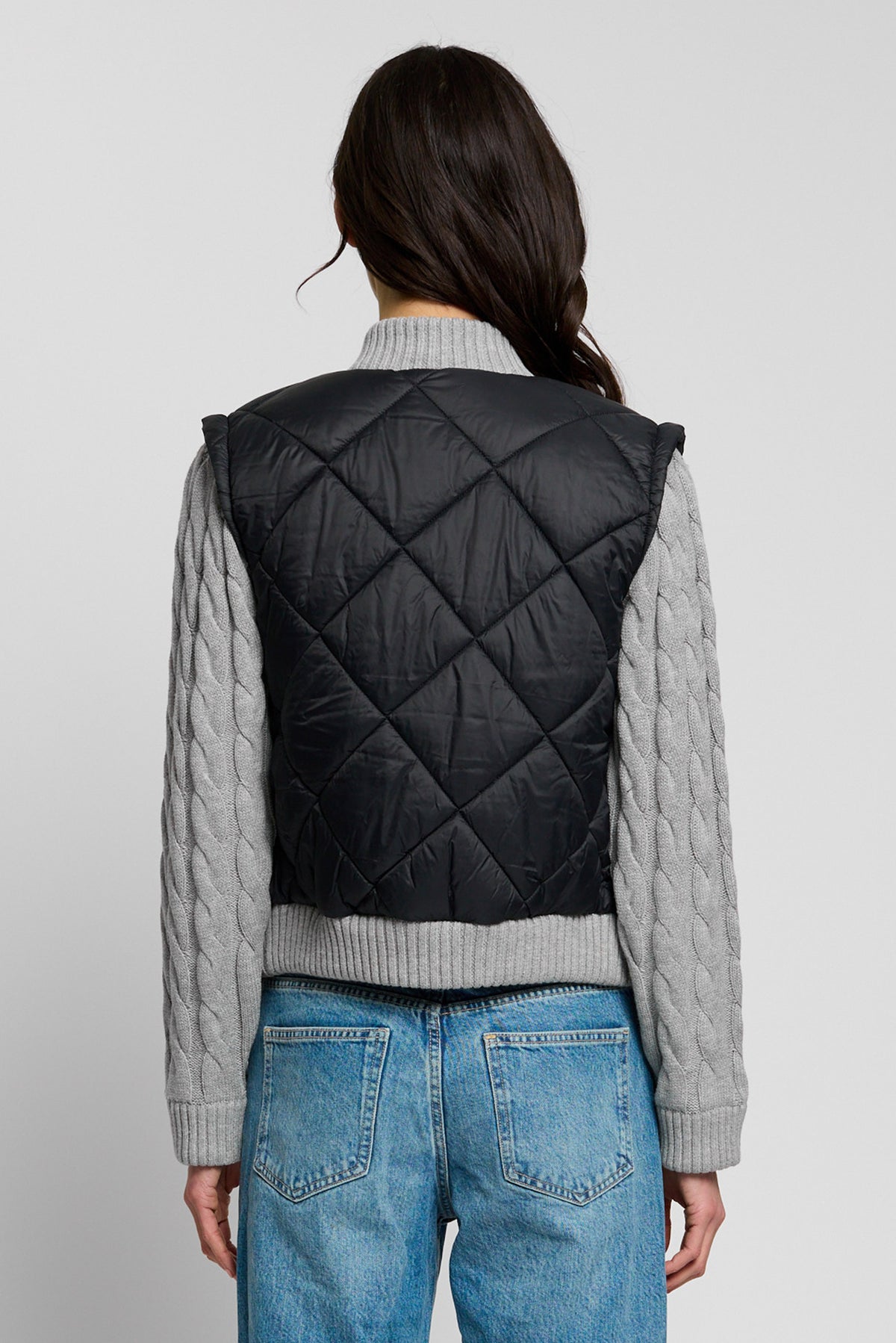 Ember Quilted Nylon Sweater Sleeve Puffer
