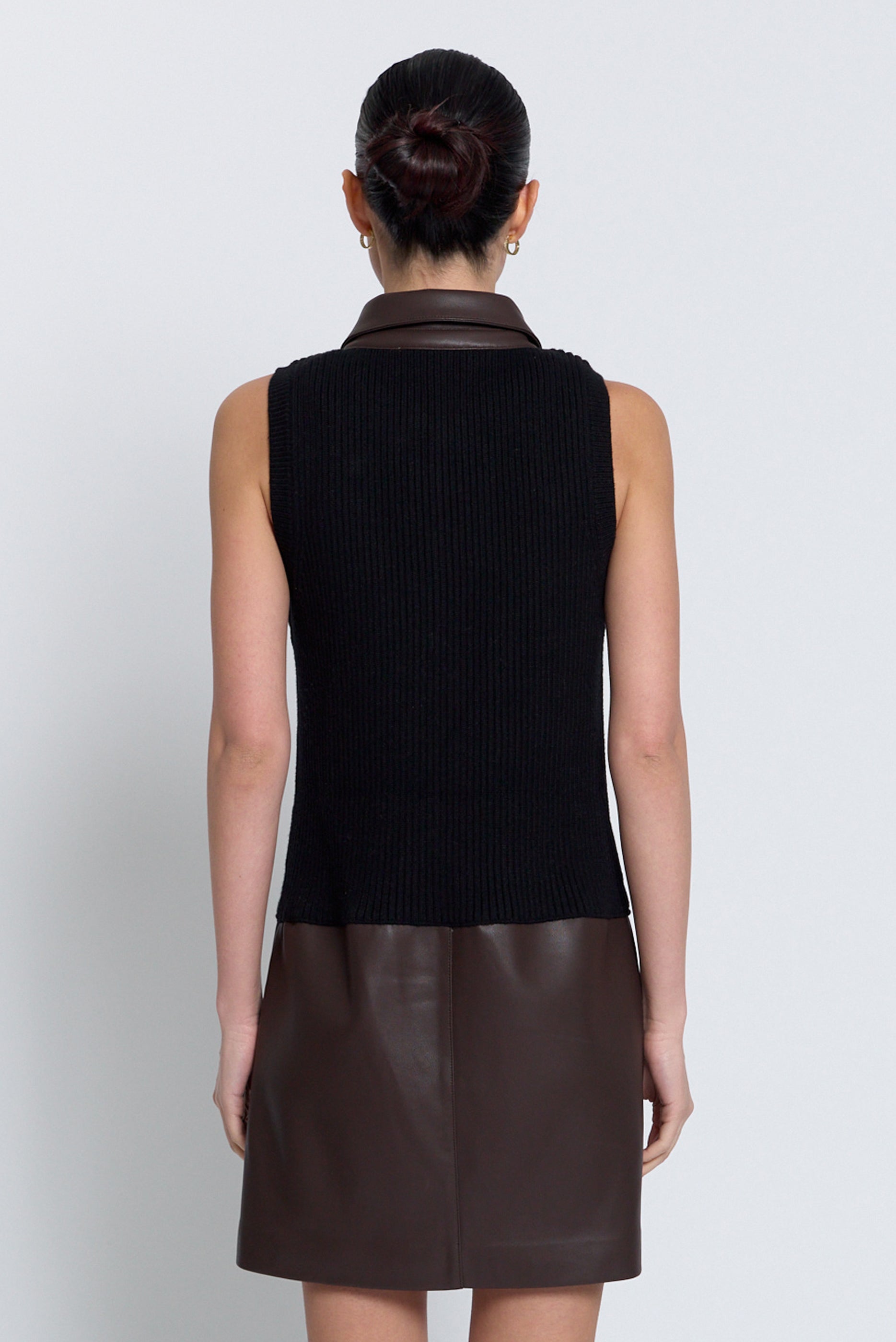 Avery Vegan Combo Sweater Dress