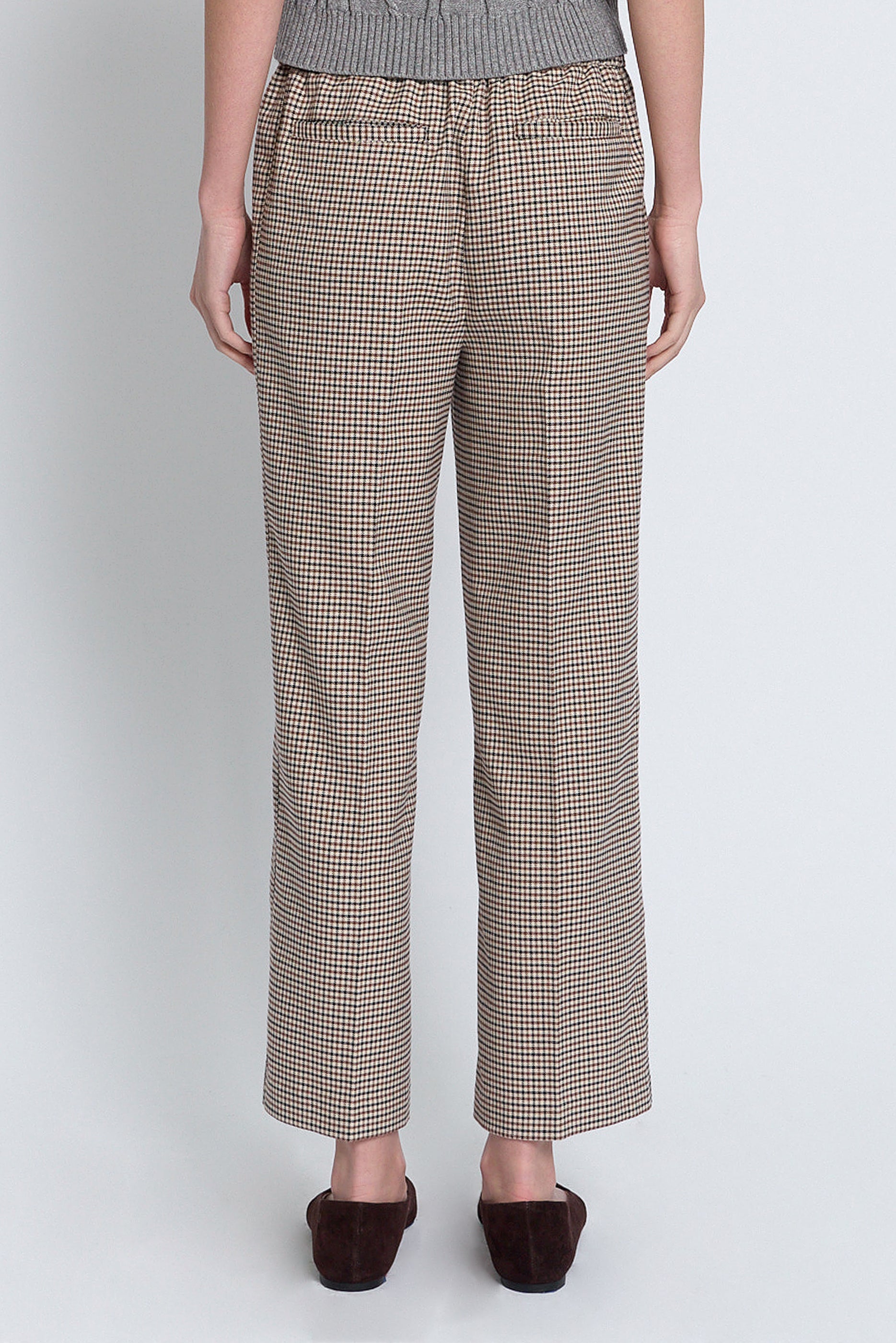 Astor Cropped Check Pant