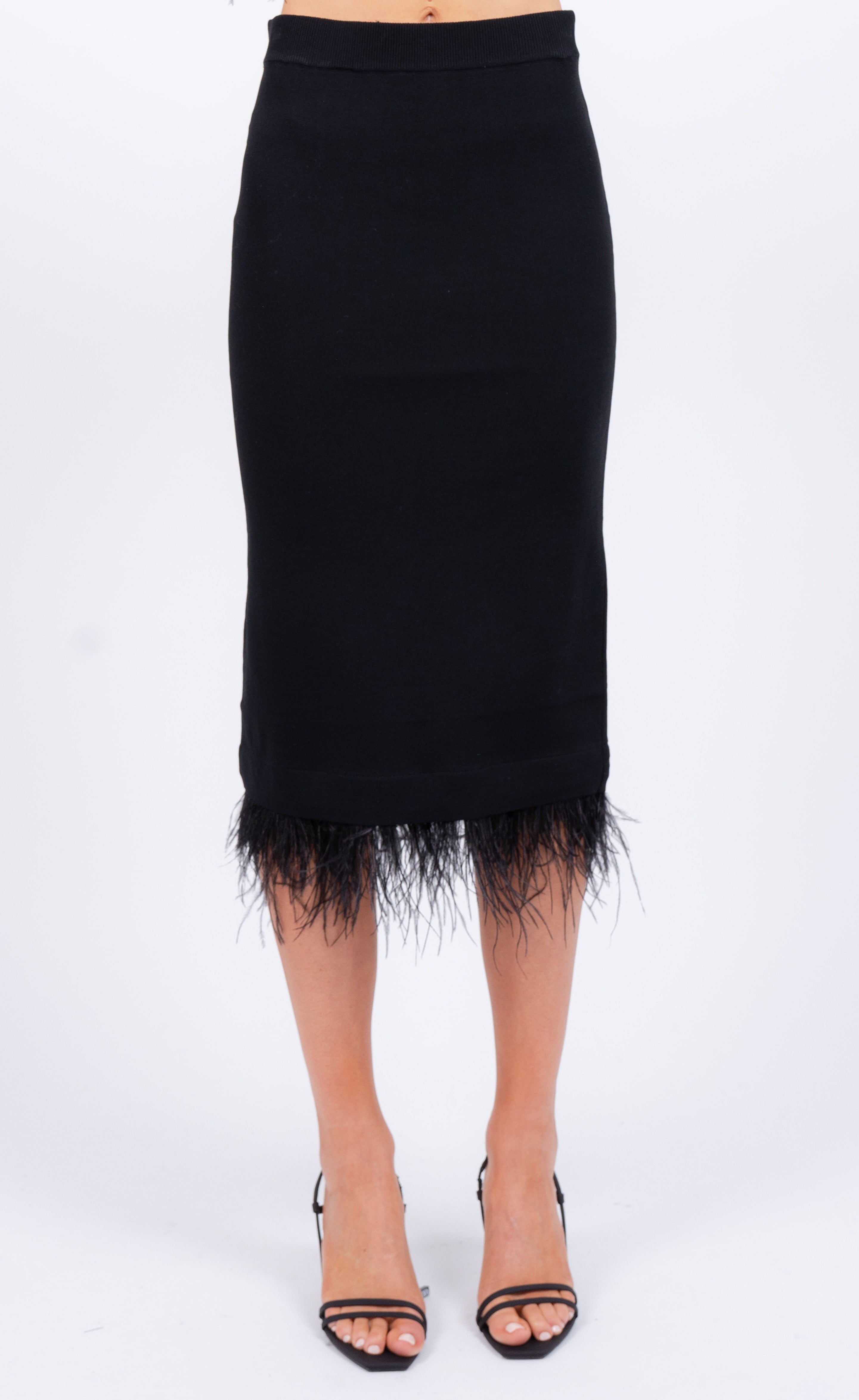 Sylvie Marabou Sweep Skirt
