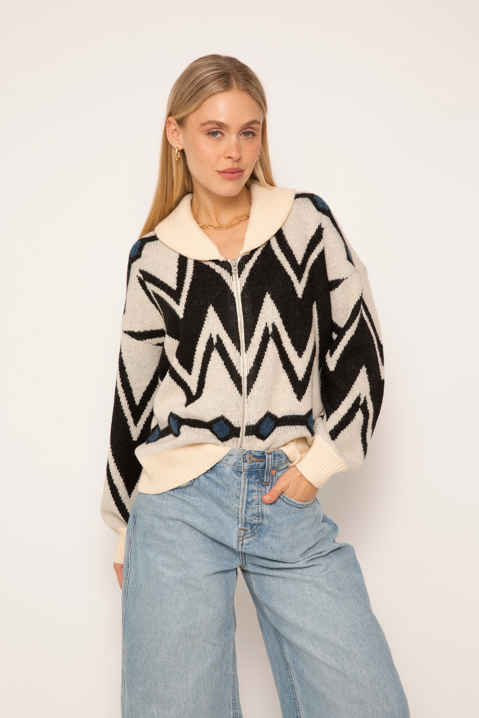 Arlo Fair Isle Sweater Bomber