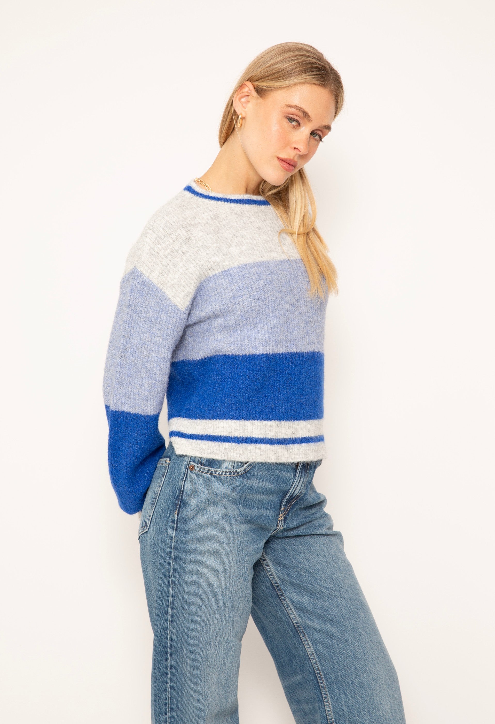 Indigo Stripe Sweater