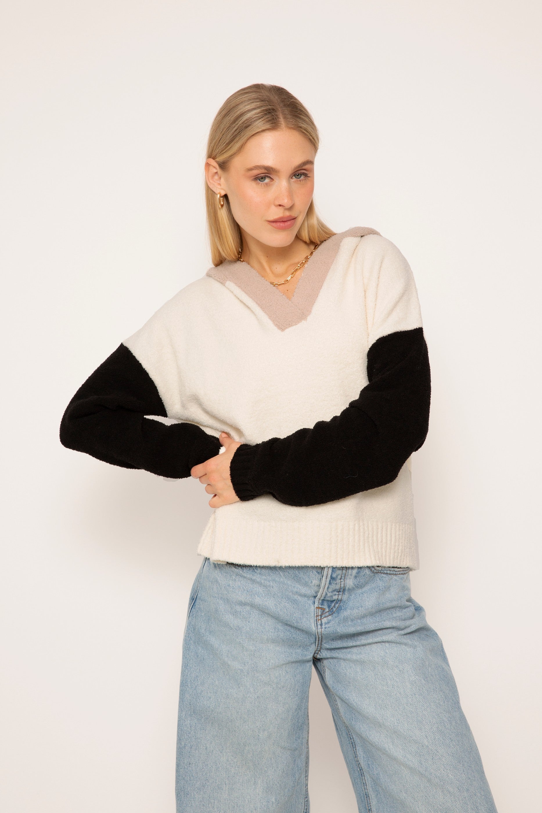 Pippa Terrycloth Hooded Sweater