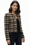 Yellow Tweed Plaid Jacket