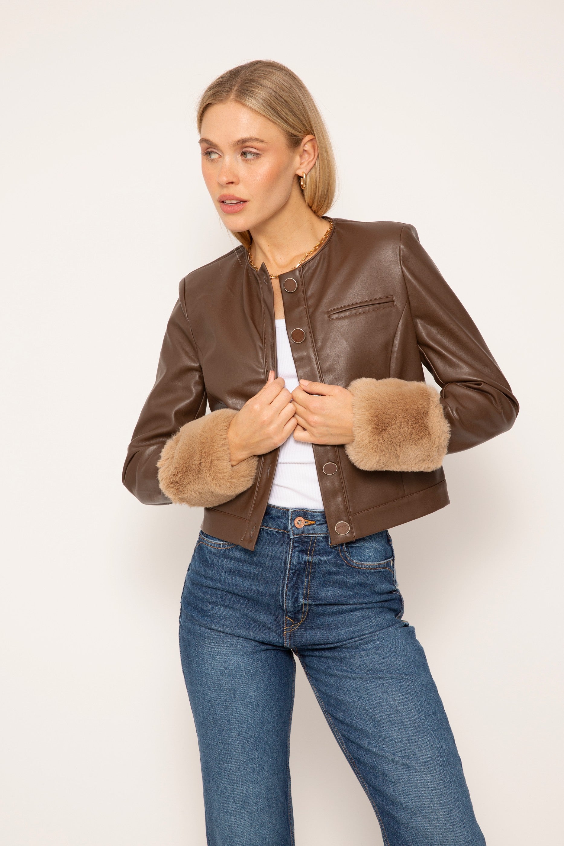 Nola Fur Cuff Lady Jacket