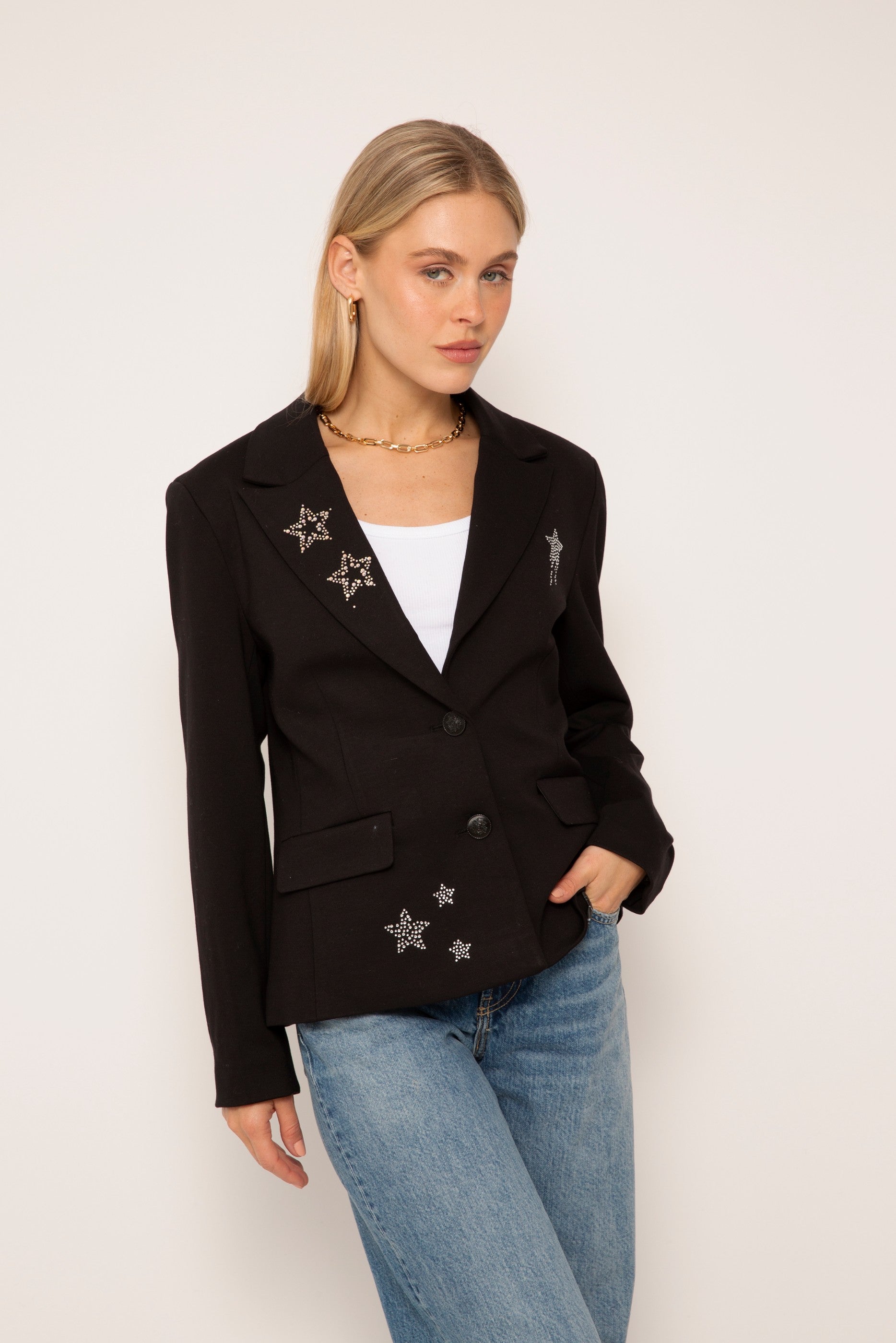 Junie Rhinestone Star Blazer