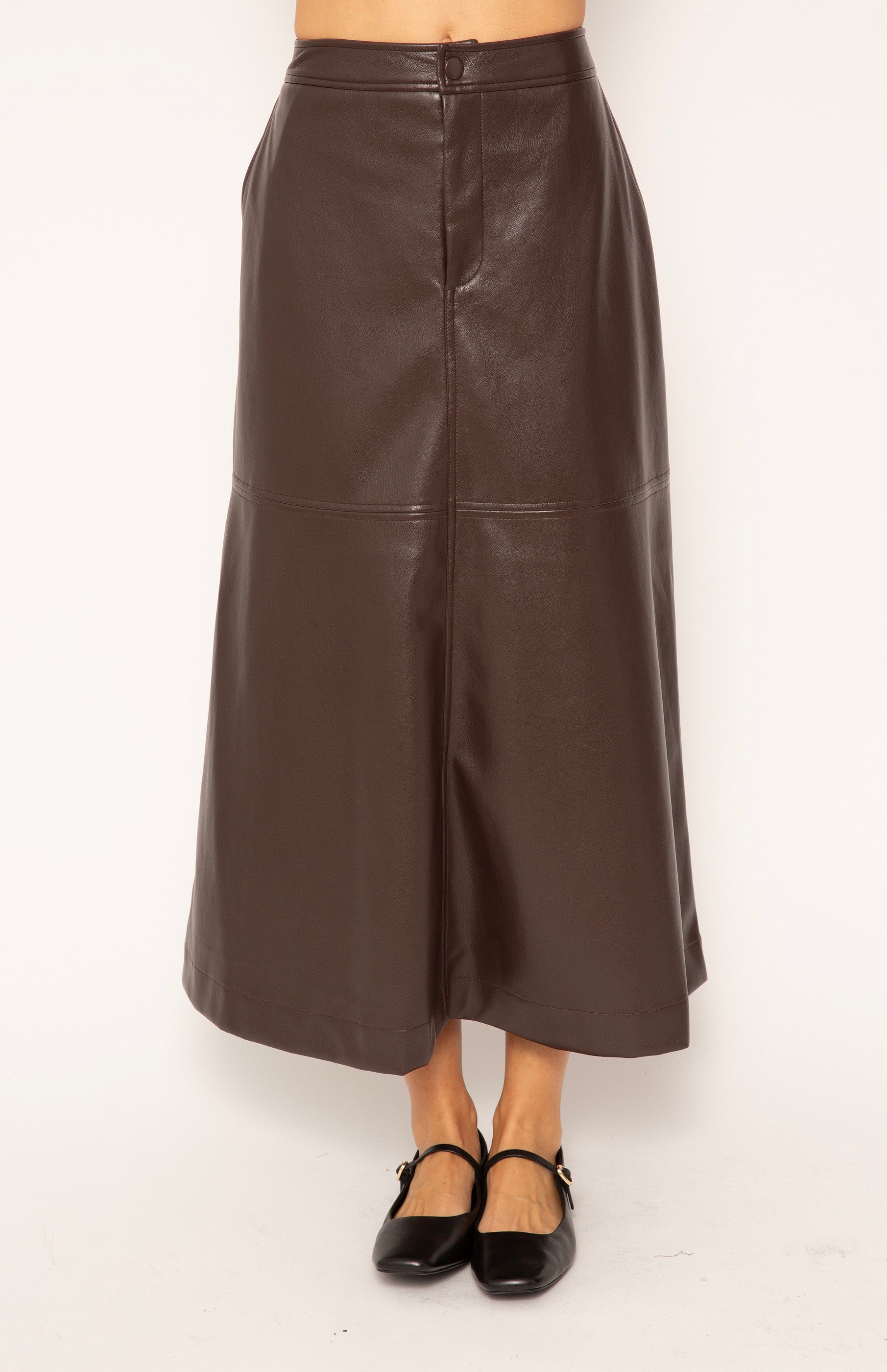 Beatrix Vegan Midi Skirt