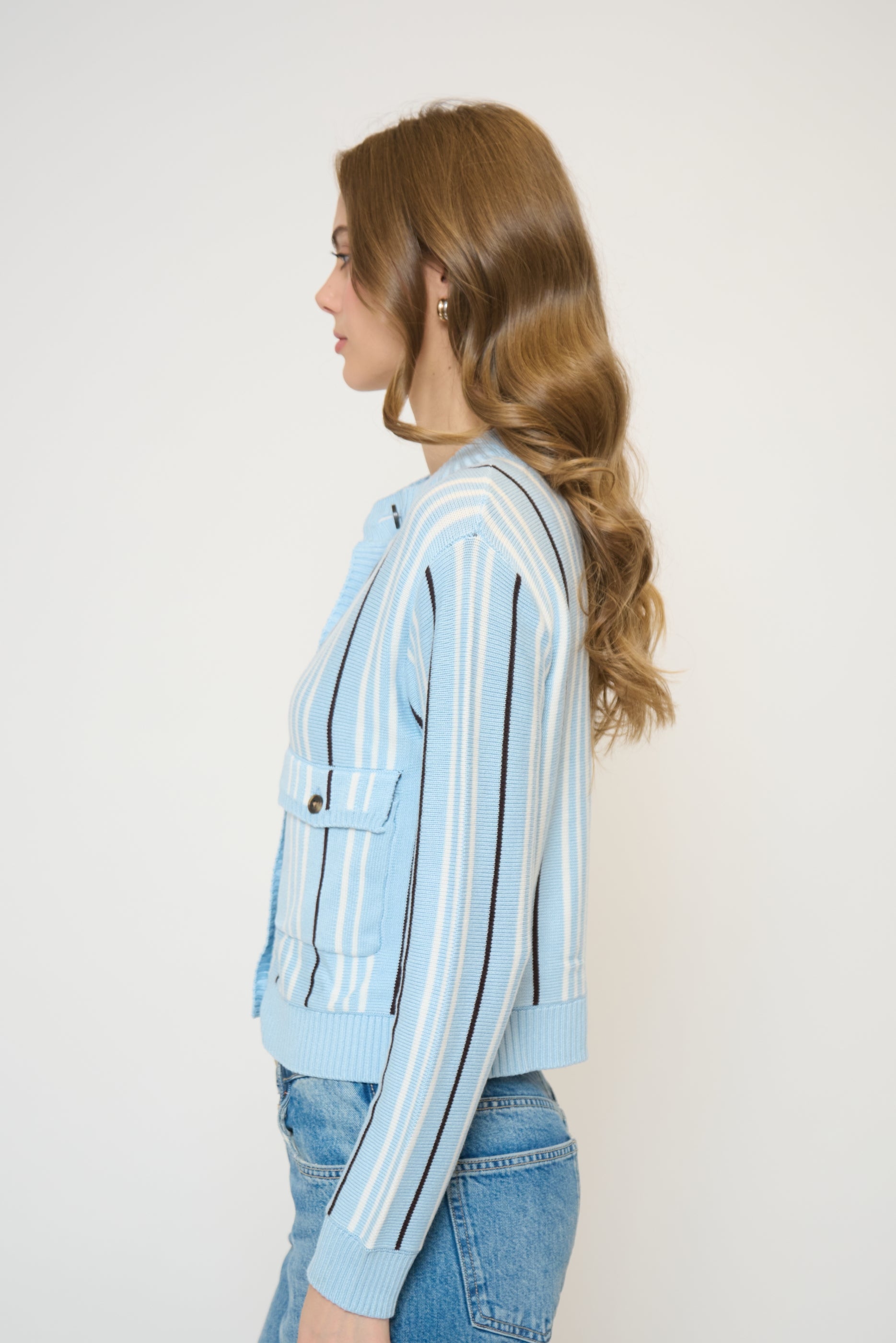 Alba Vertical Stripe Sweater