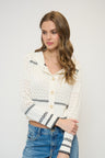 North Nautical Hooded Cardi