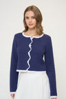 Wren Scallop Crochet Cardigan
