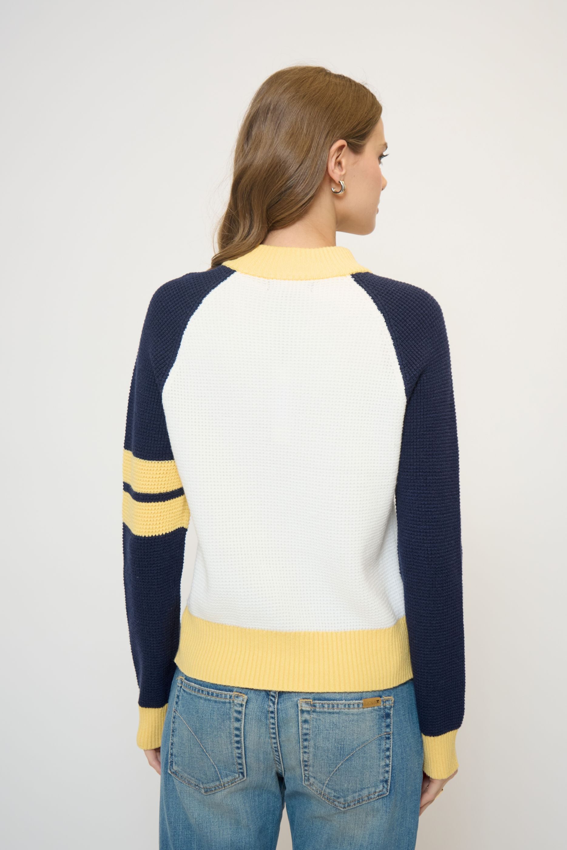 Maisie Bright Melange Quarter Zip
