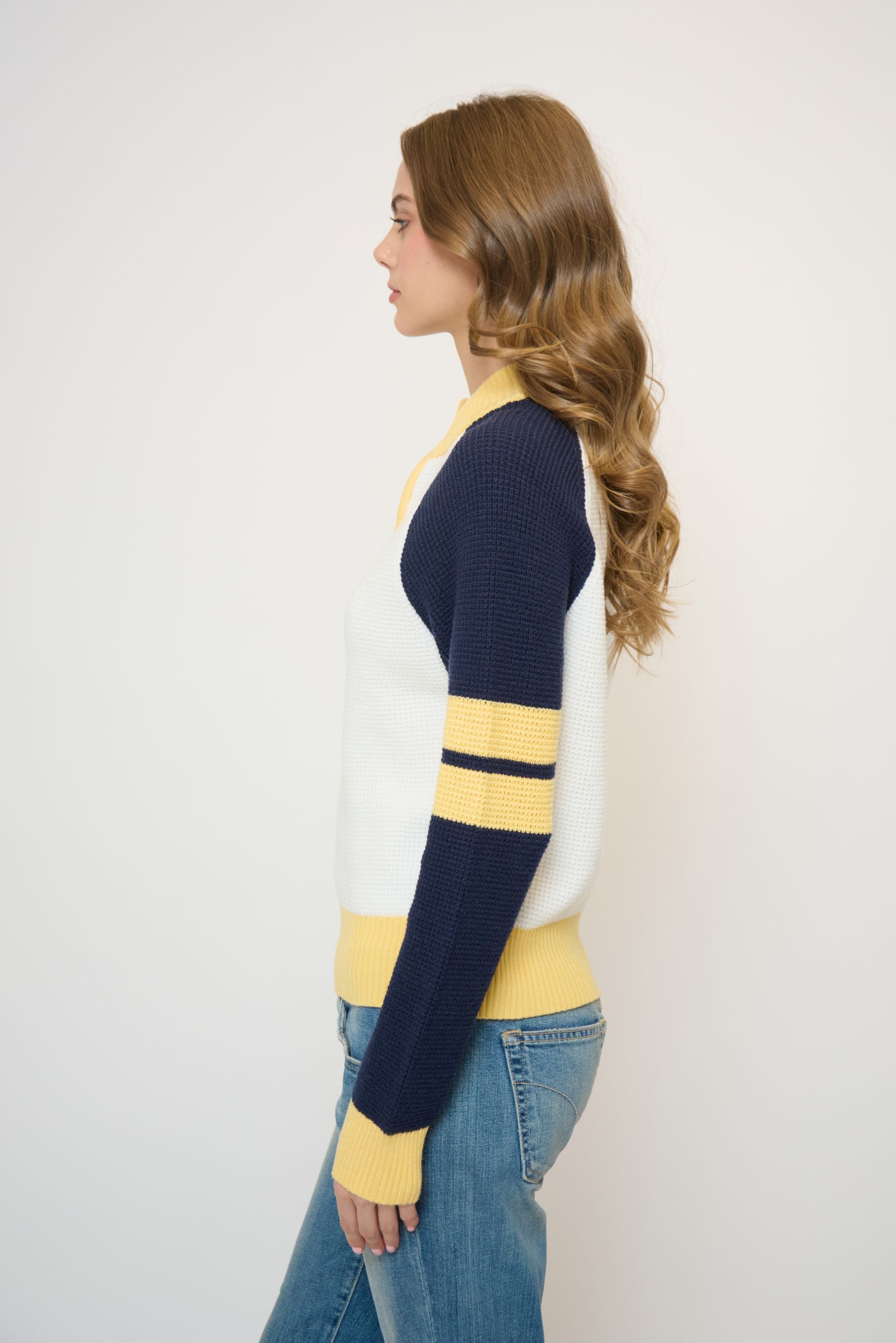 Maisie Bright Melange 3/4 Zip Up