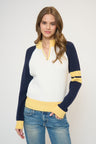 Maisie Bright Melange Quarter Zip