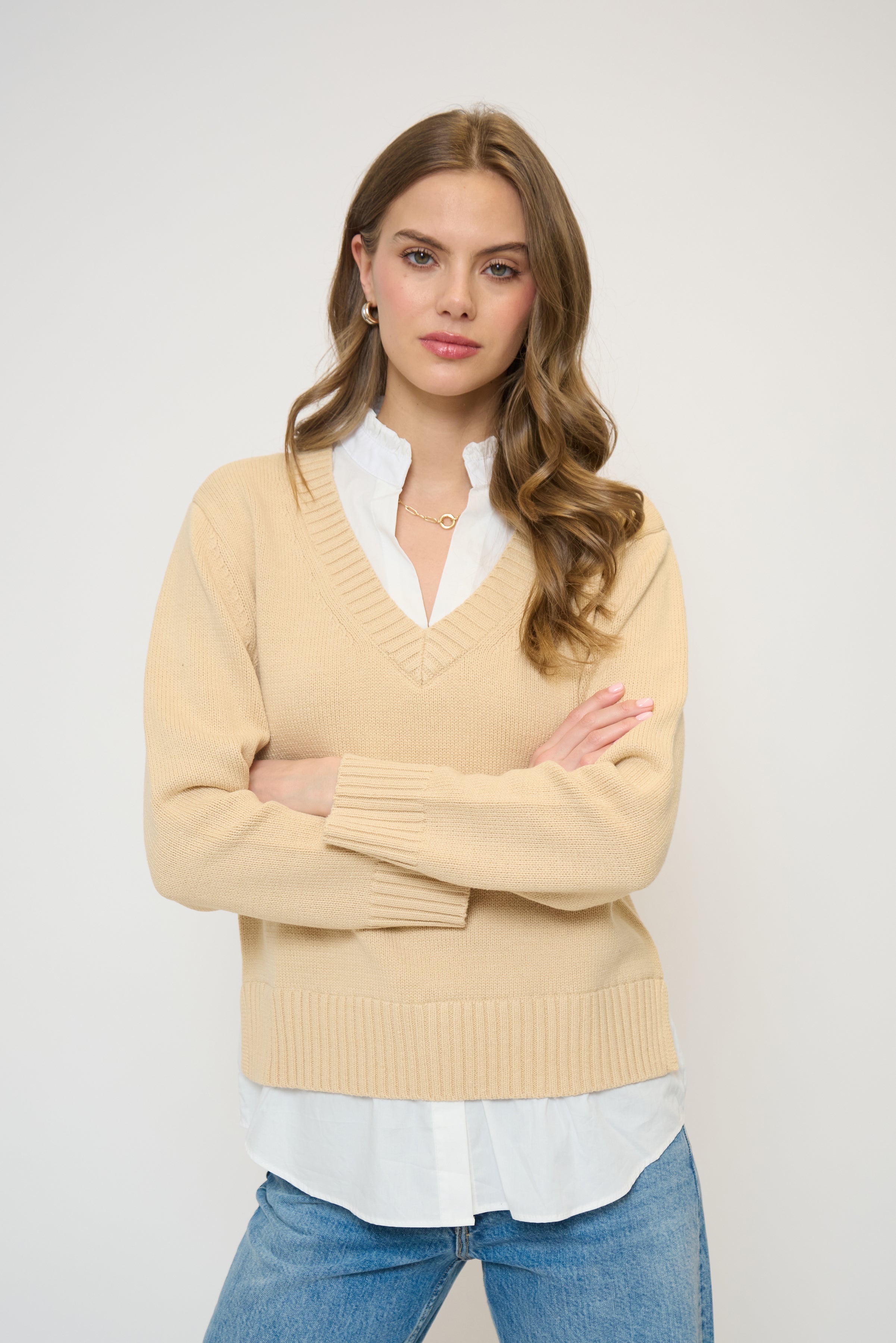 Maisie Mandarin Collar Twofer