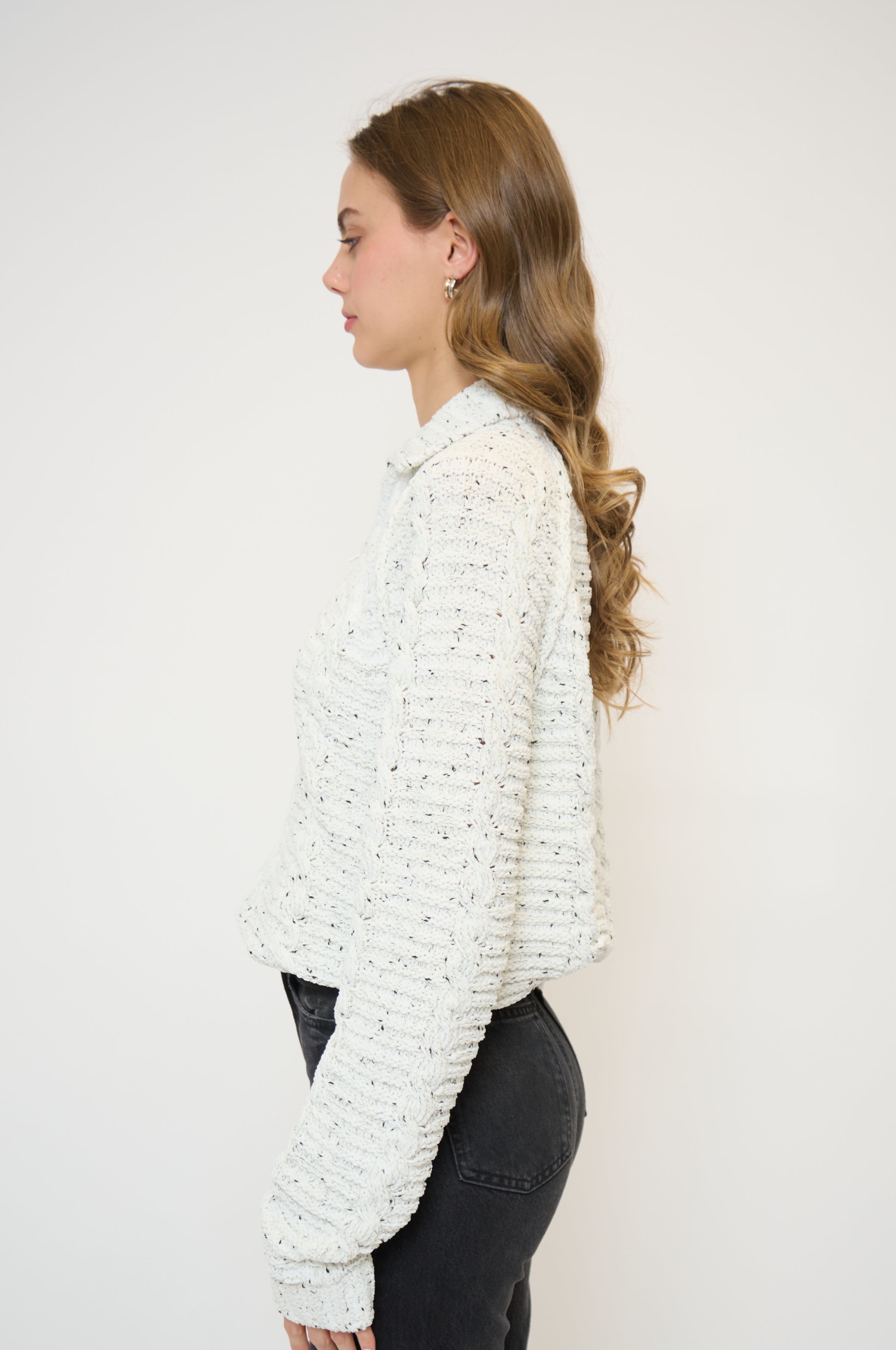 Tasha Cable Chenille Half Zip