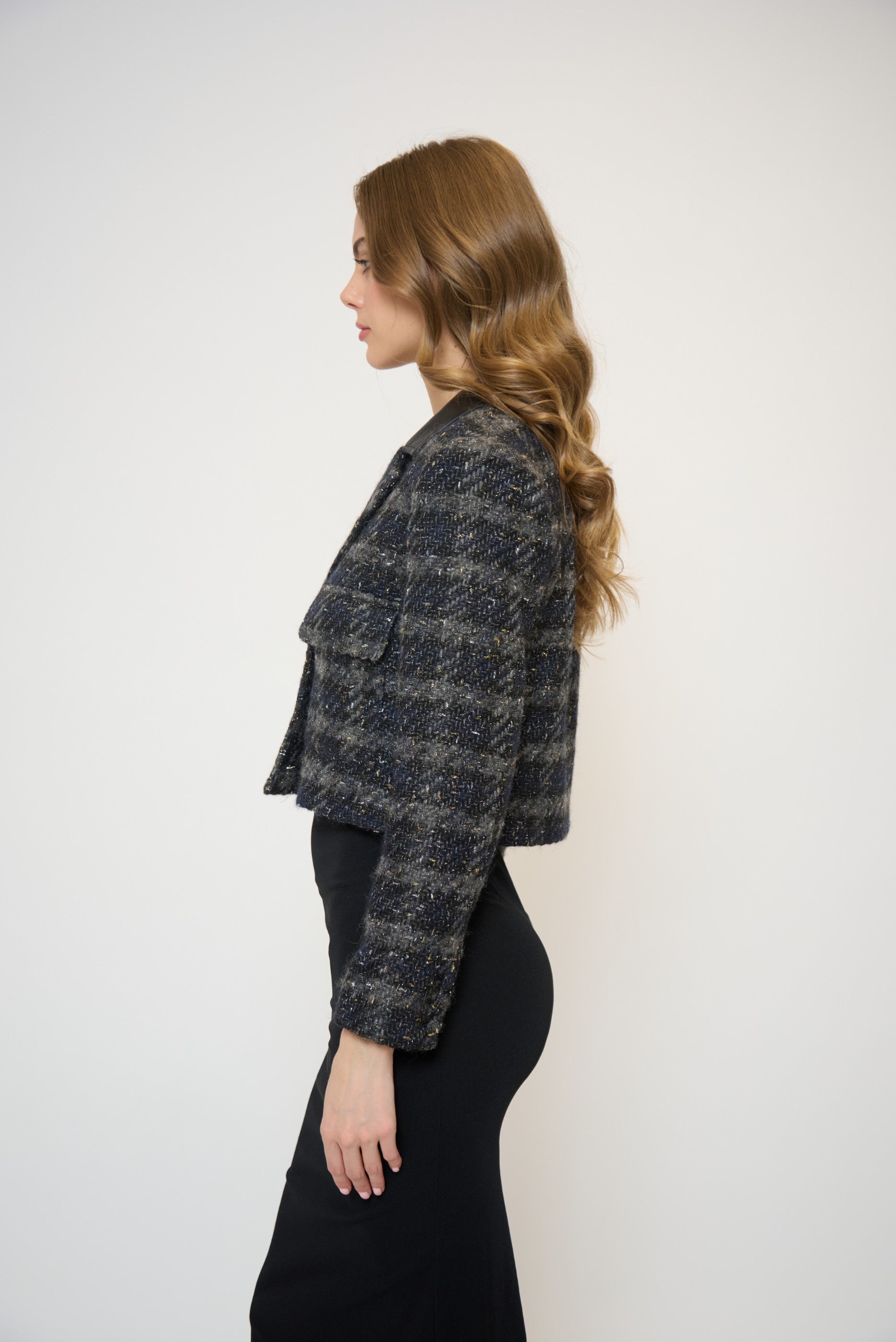 Colette Lurex Houndstooth Jacket