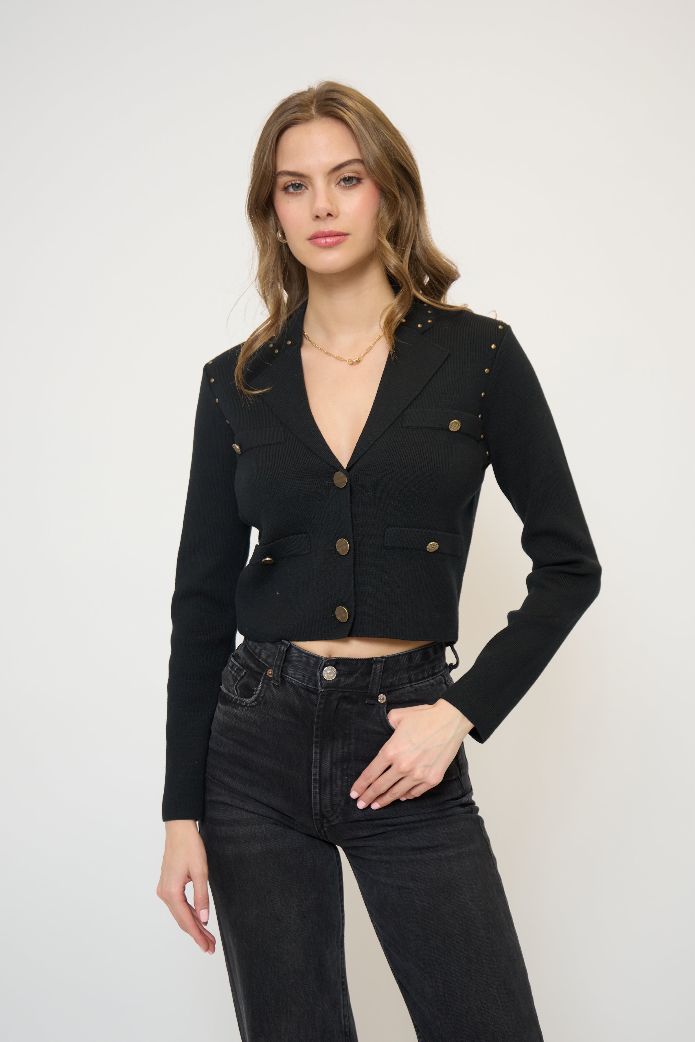 Crystal Knit Blazer