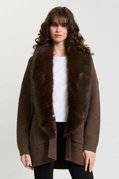 Lennox Fur Collar Duster