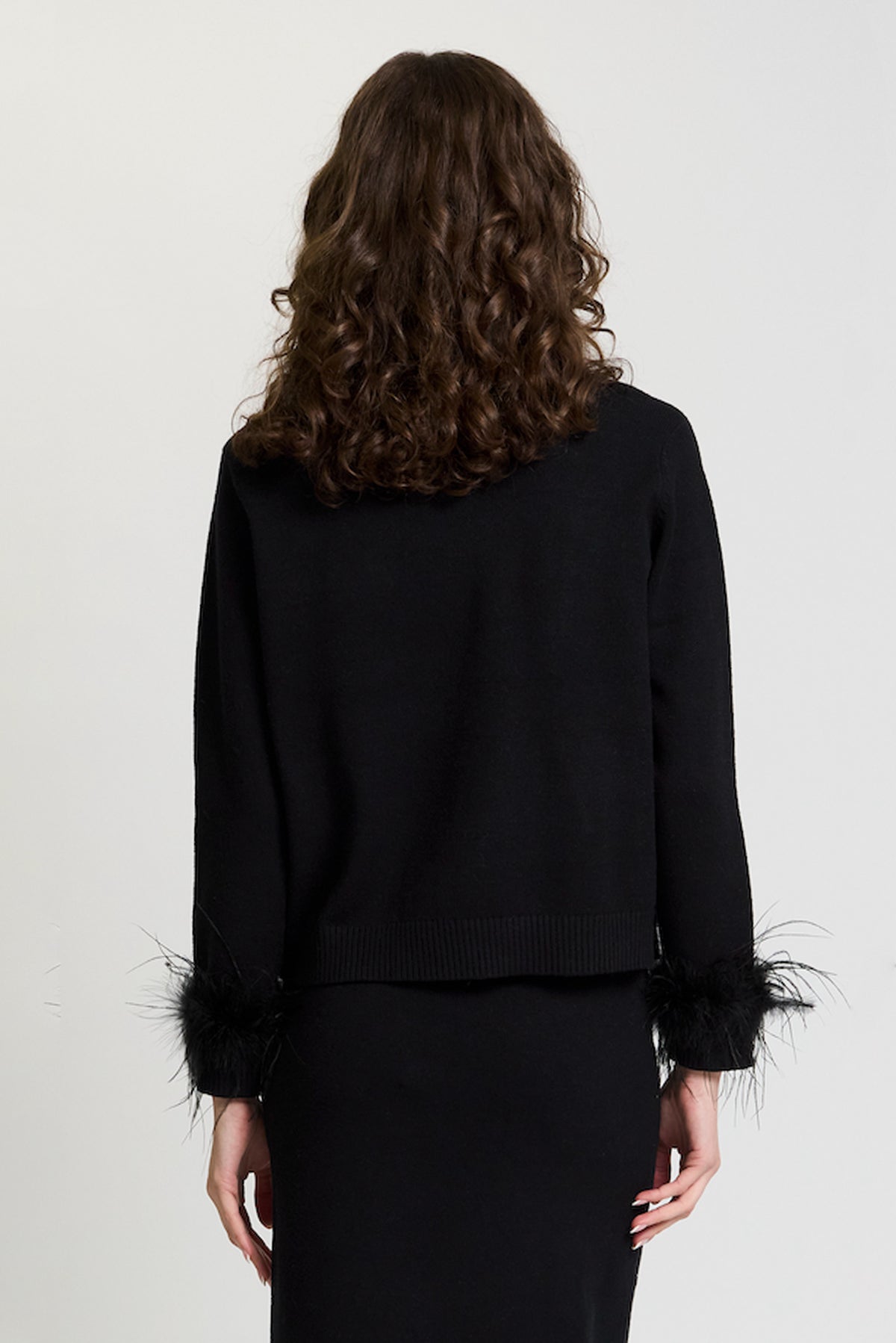 Blair Marabou Cuff Pullover