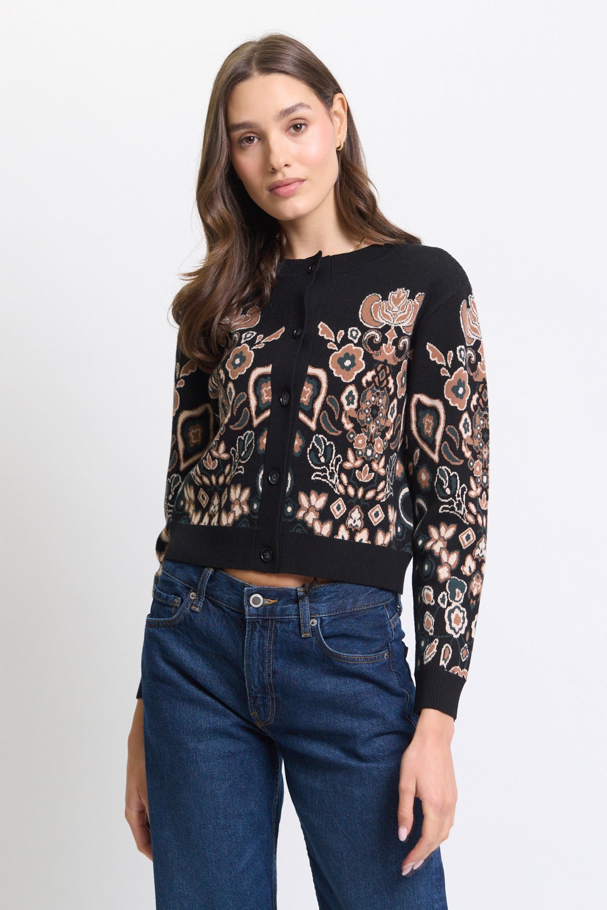 Phoenix Jacquard Cardigan