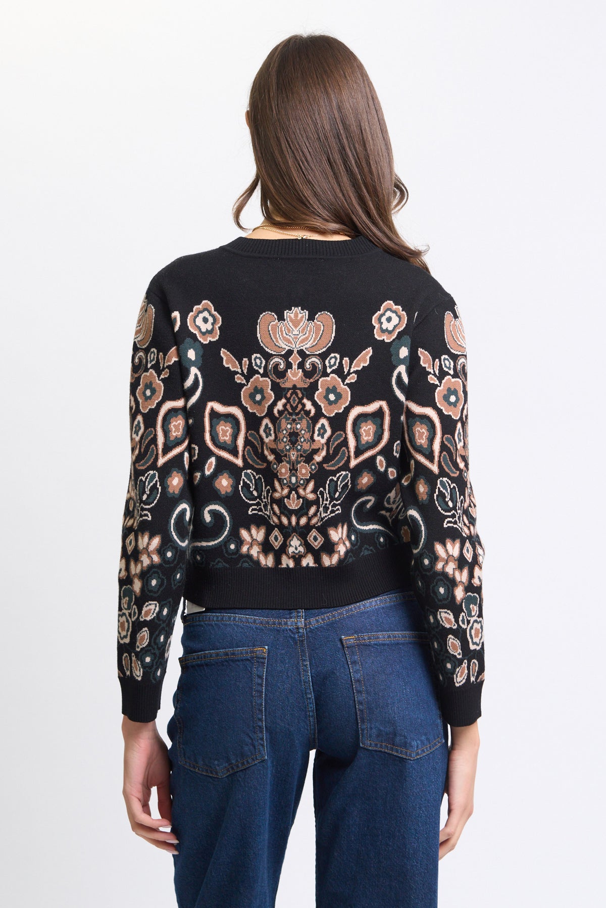 Phoenix Jacquard Cardigan