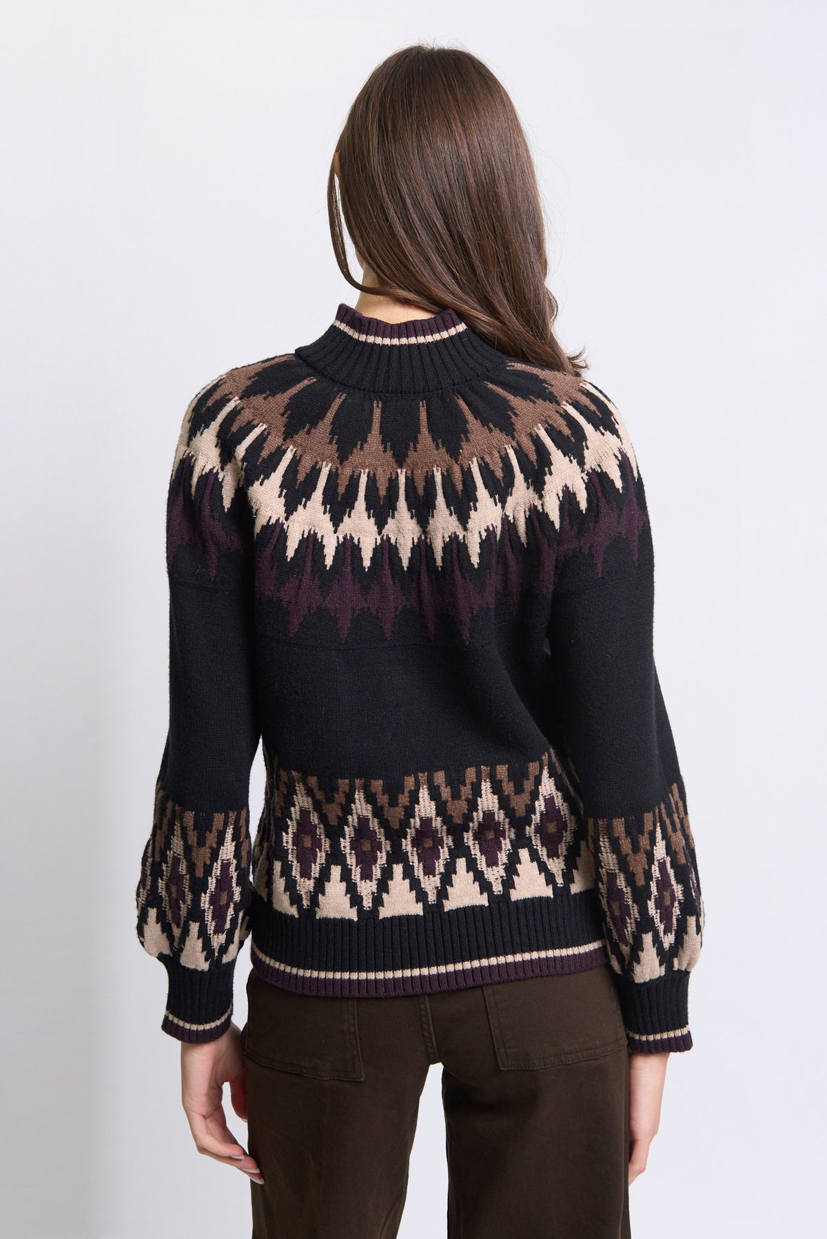 Carson Fair Isle Zip Up