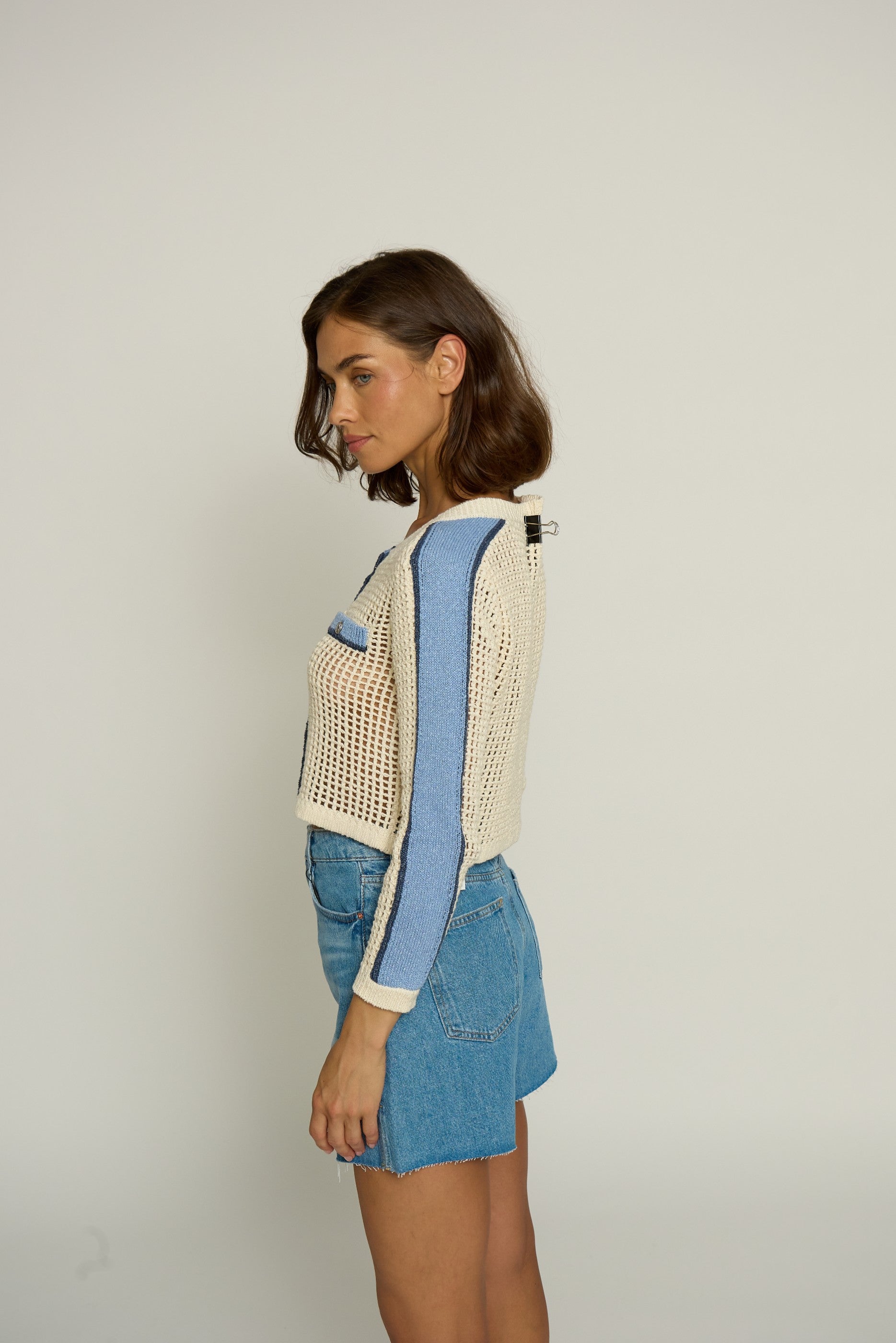 Mesh Stitch Cardigan