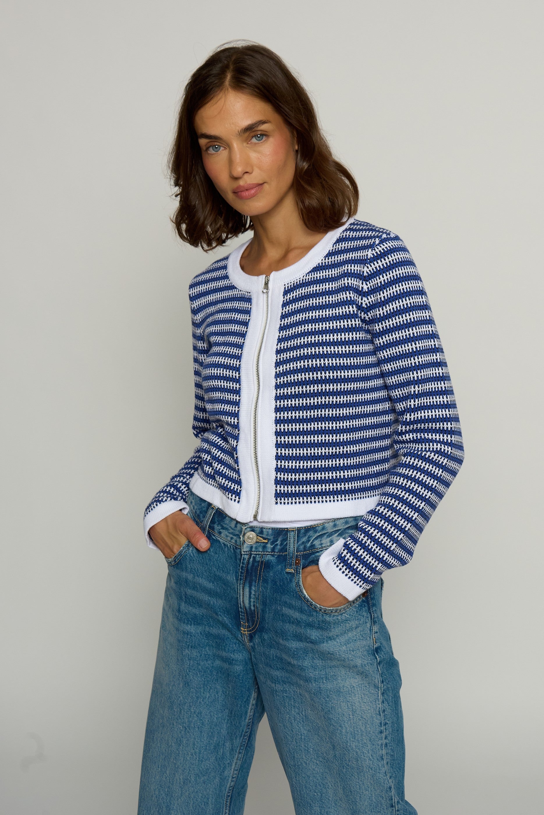 Novelty Zipup Cardigan