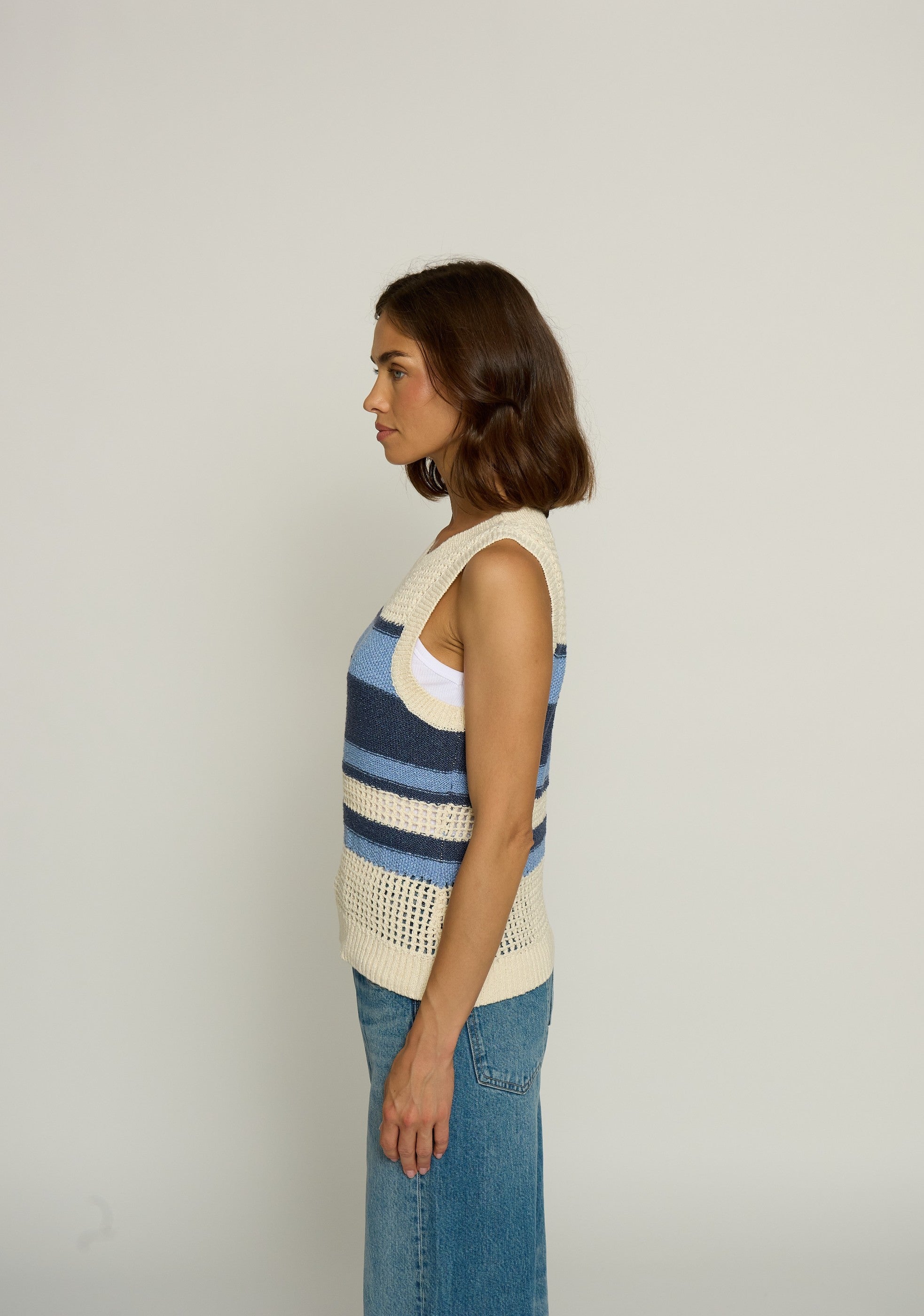 Textured Stripe Tank