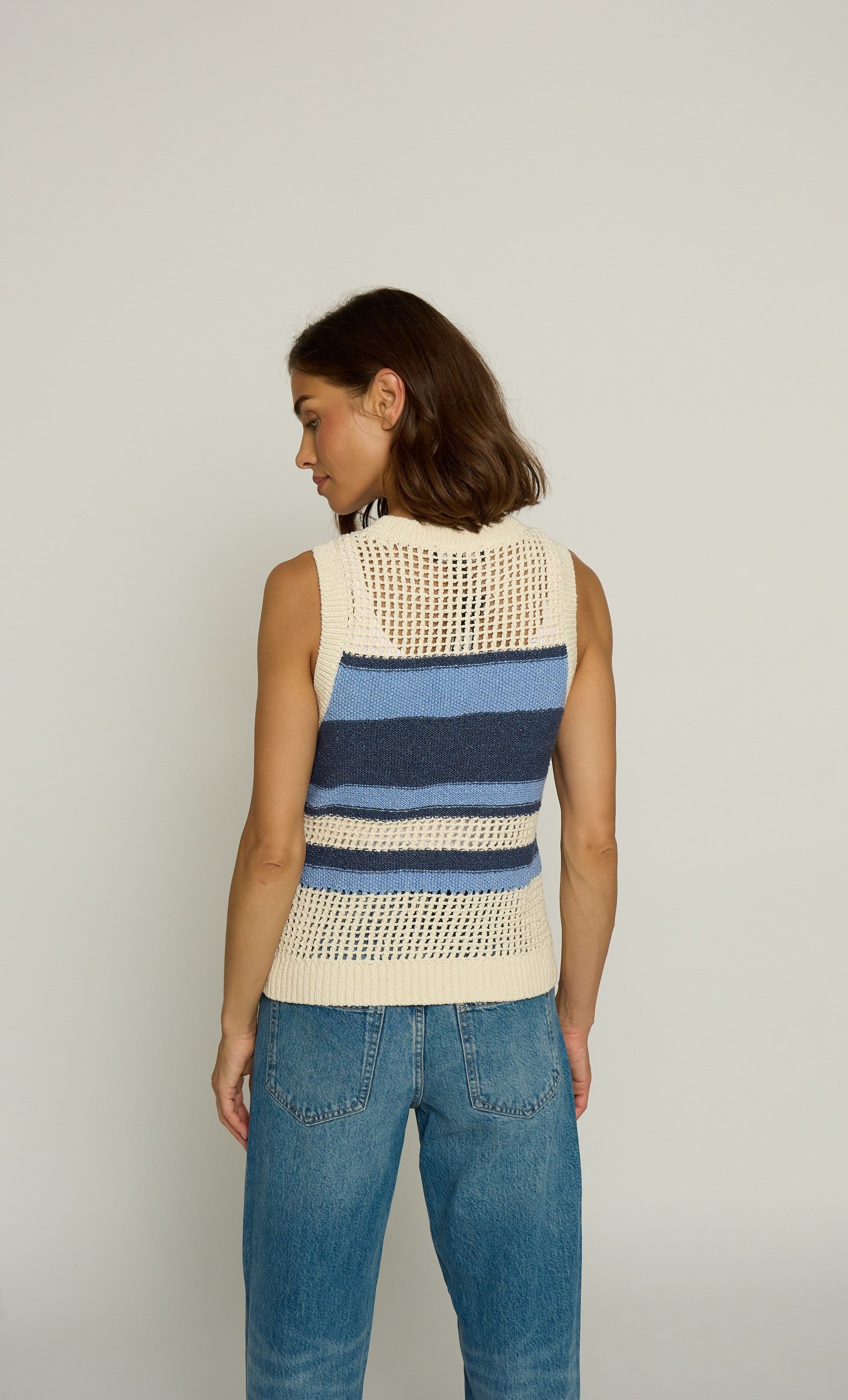 Textured Stripe Tank