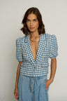 Bright Tweed Cropped Blazer