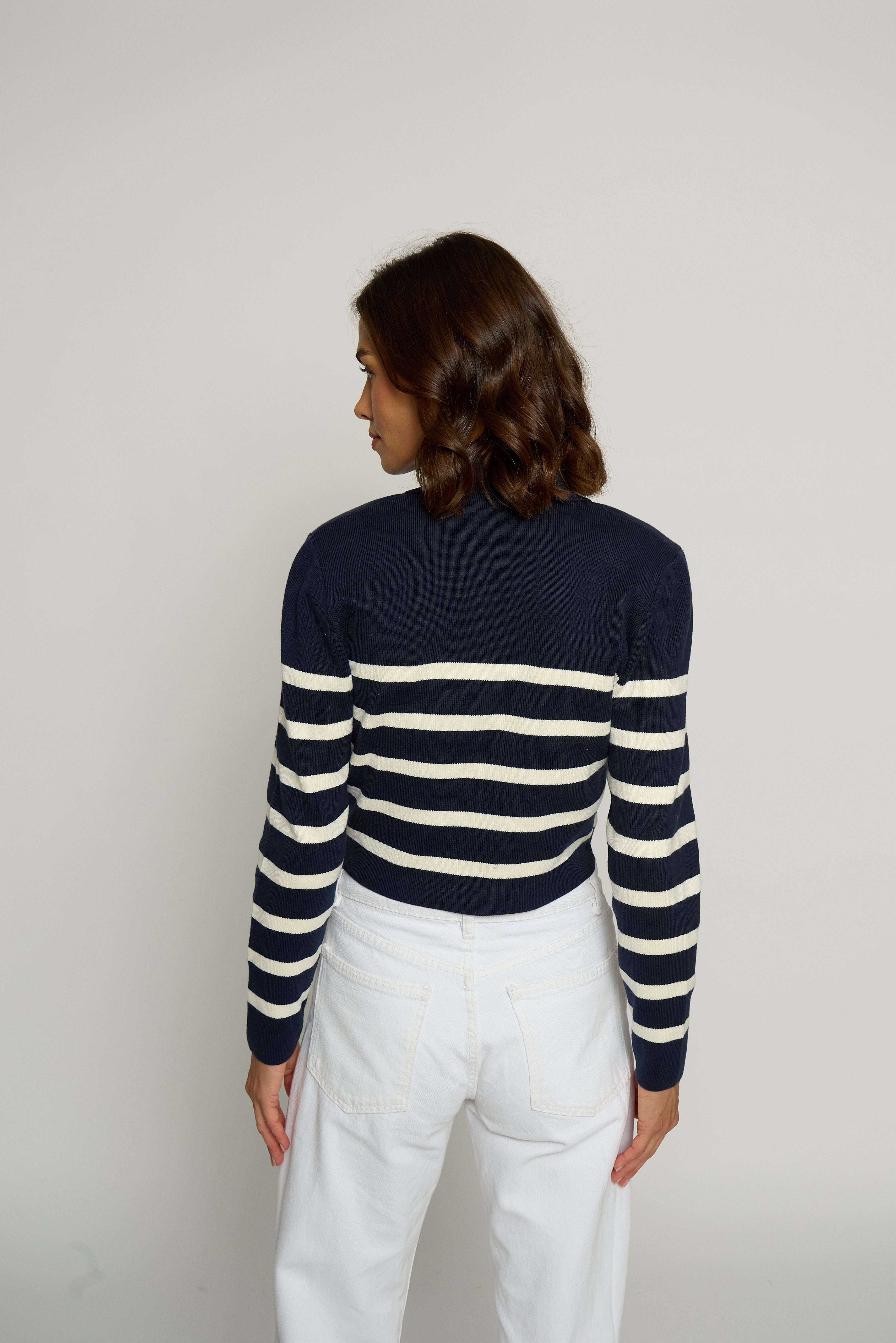 Stripe Knit Blazer