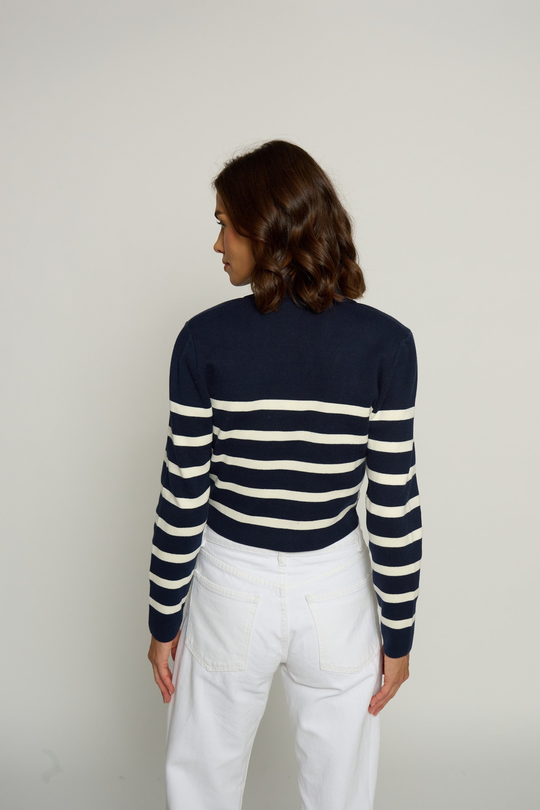 Stripe Knit Blazer